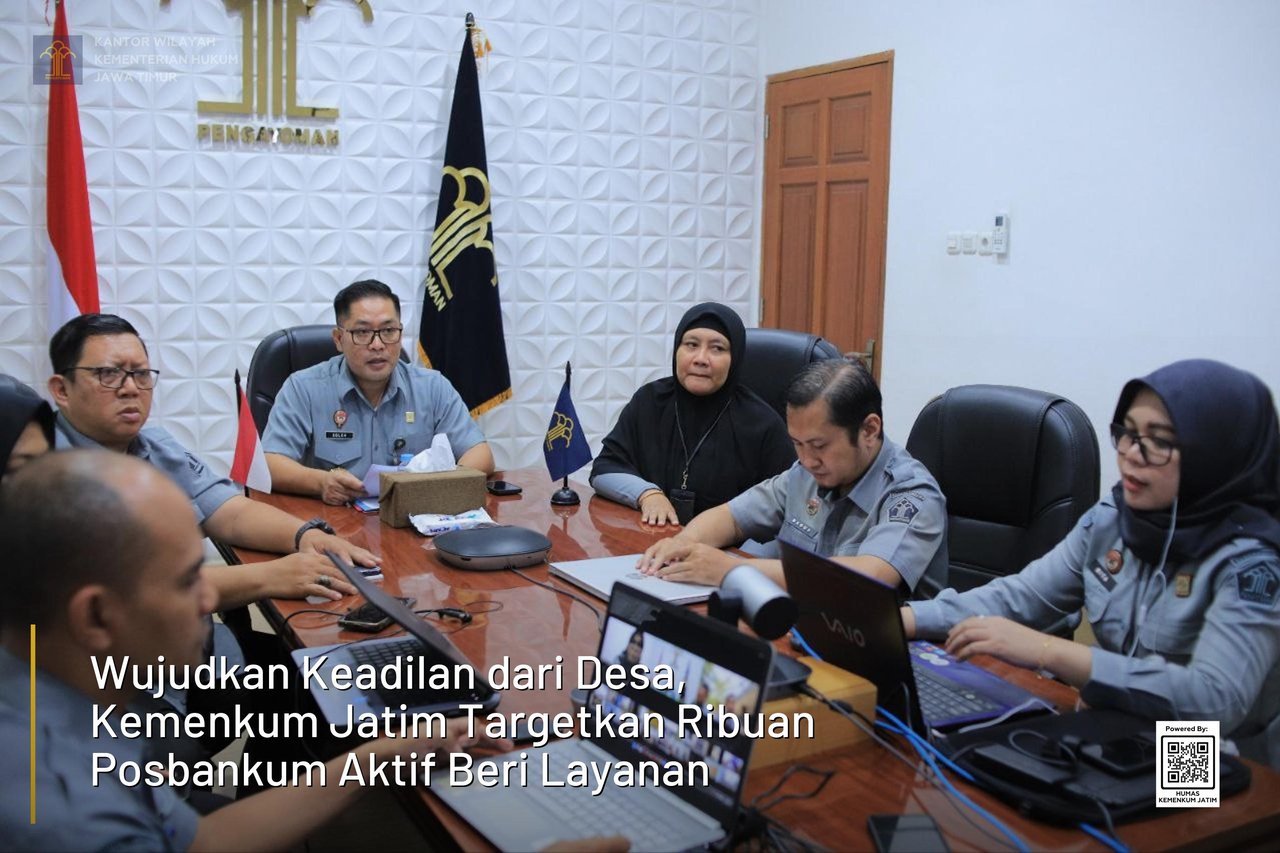 Wujudkan Keadilan dari Desa, Kemenkum Jatim Targetkan Ribuan Posbankum Aktif Beri Layanan