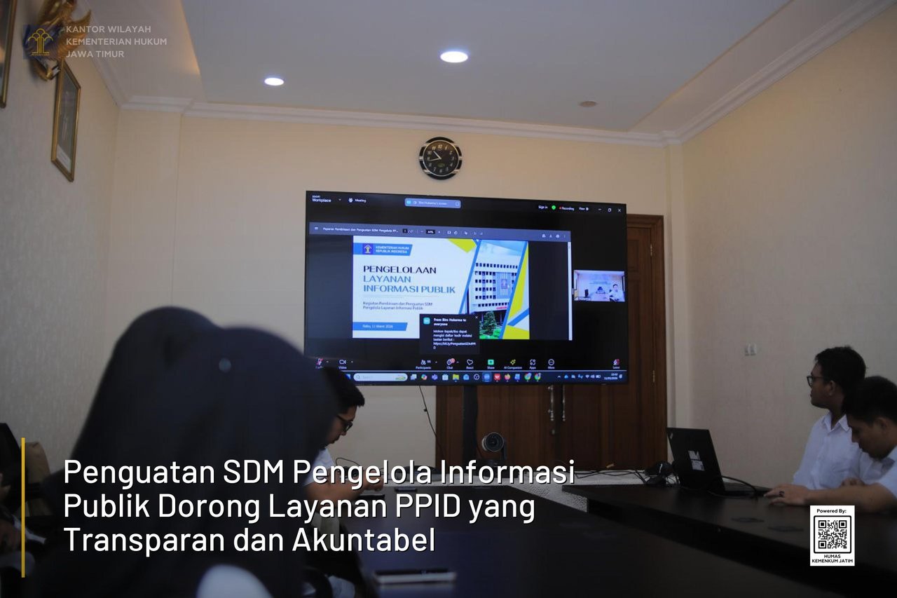 Penguatan SDM Pengelola Informasi Publik Dorong Layanan PPID yang Transparan dan Akuntabel