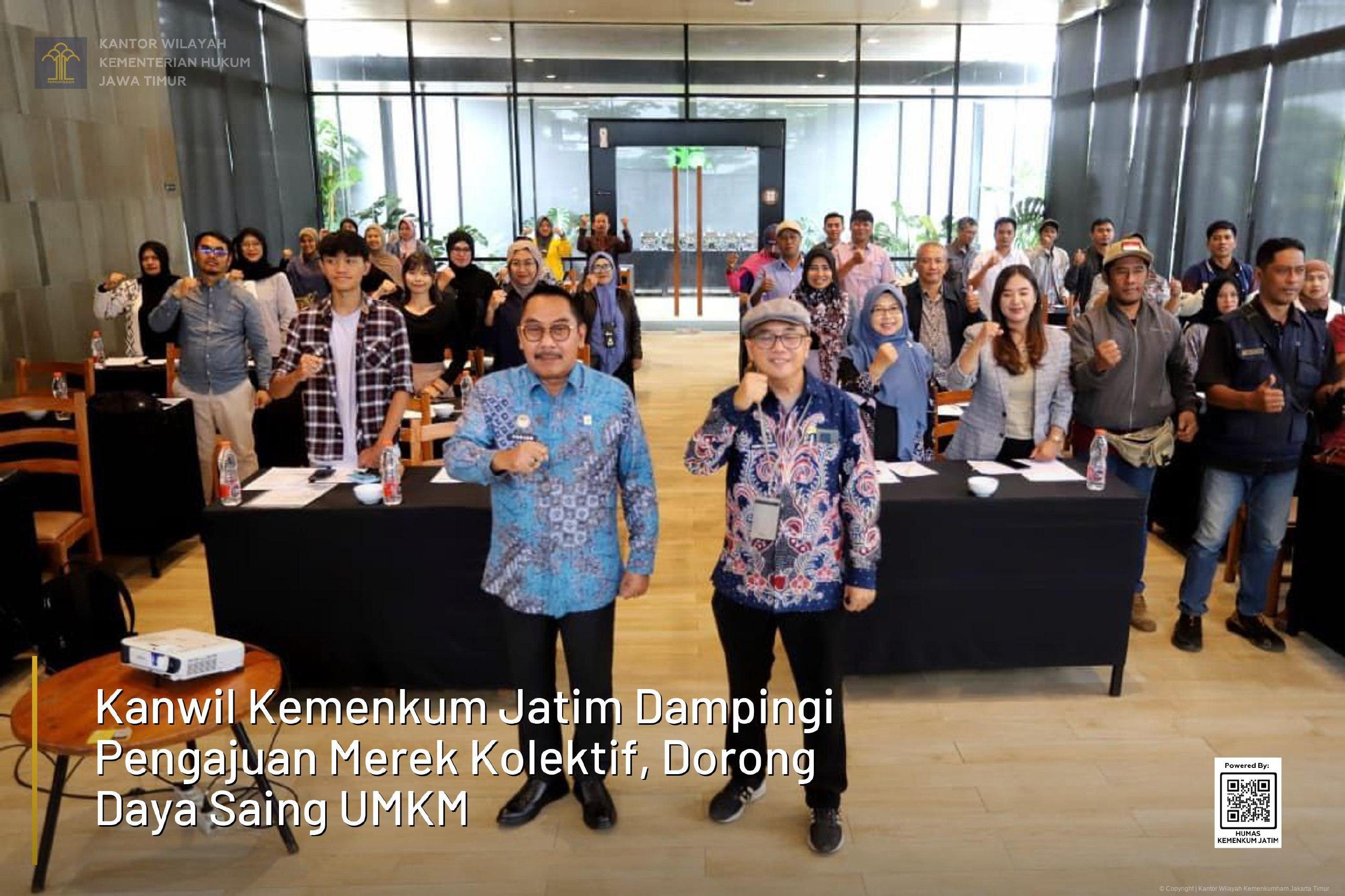 Kanwil Kemenkum Jatim Dampingi Pengajuan Merek Kolektif, Dorong Daya Saing UMKM