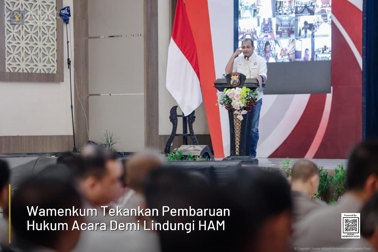 Wamenkum Tekankan Pembaruan Hukum Acara Demi Lindungi HAM