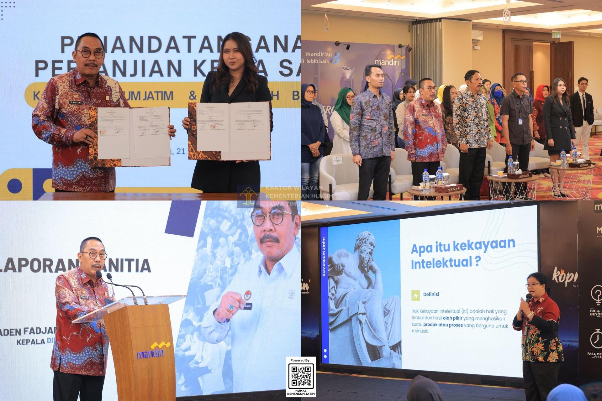 Kolase Kemenkum Jatim dan Rumah BUMN 1 Perkuat Sinergi Perlindungan KI untuk UMKM