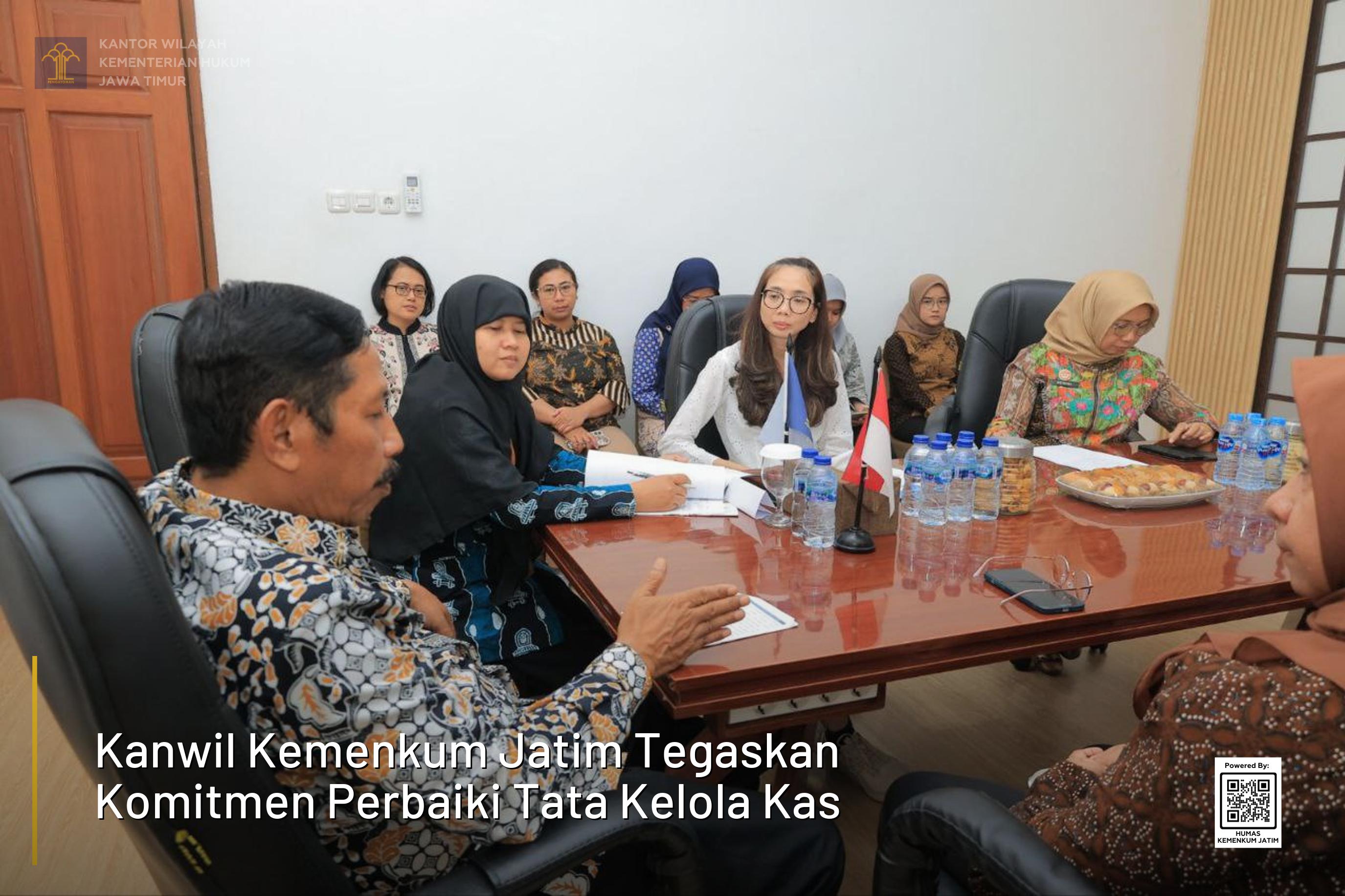 Kanwil Kemenkum Jatim Tegaskan Komitmen Perbaiki Tata Kelola Kas