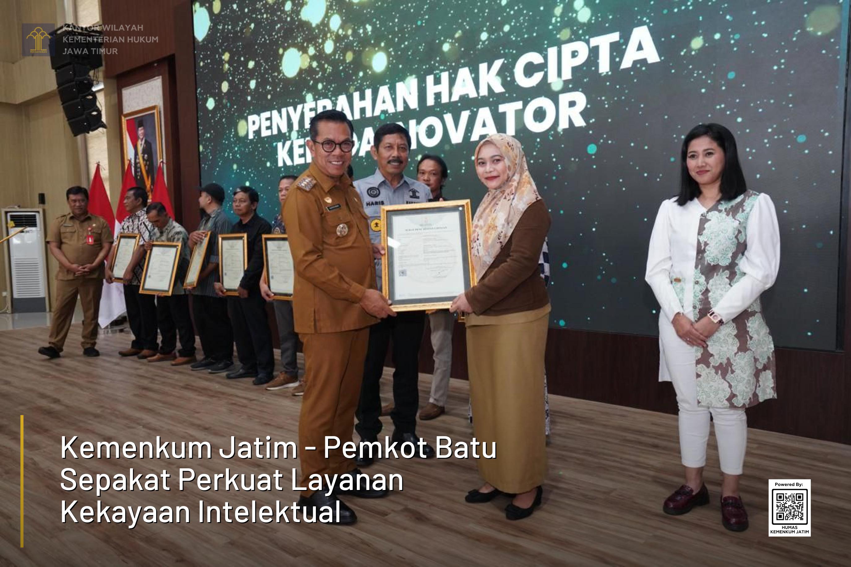 Kemenkum Jatim - Pemkot Batu Sepakat Perkuat Layanan Kekayaan Intelektual