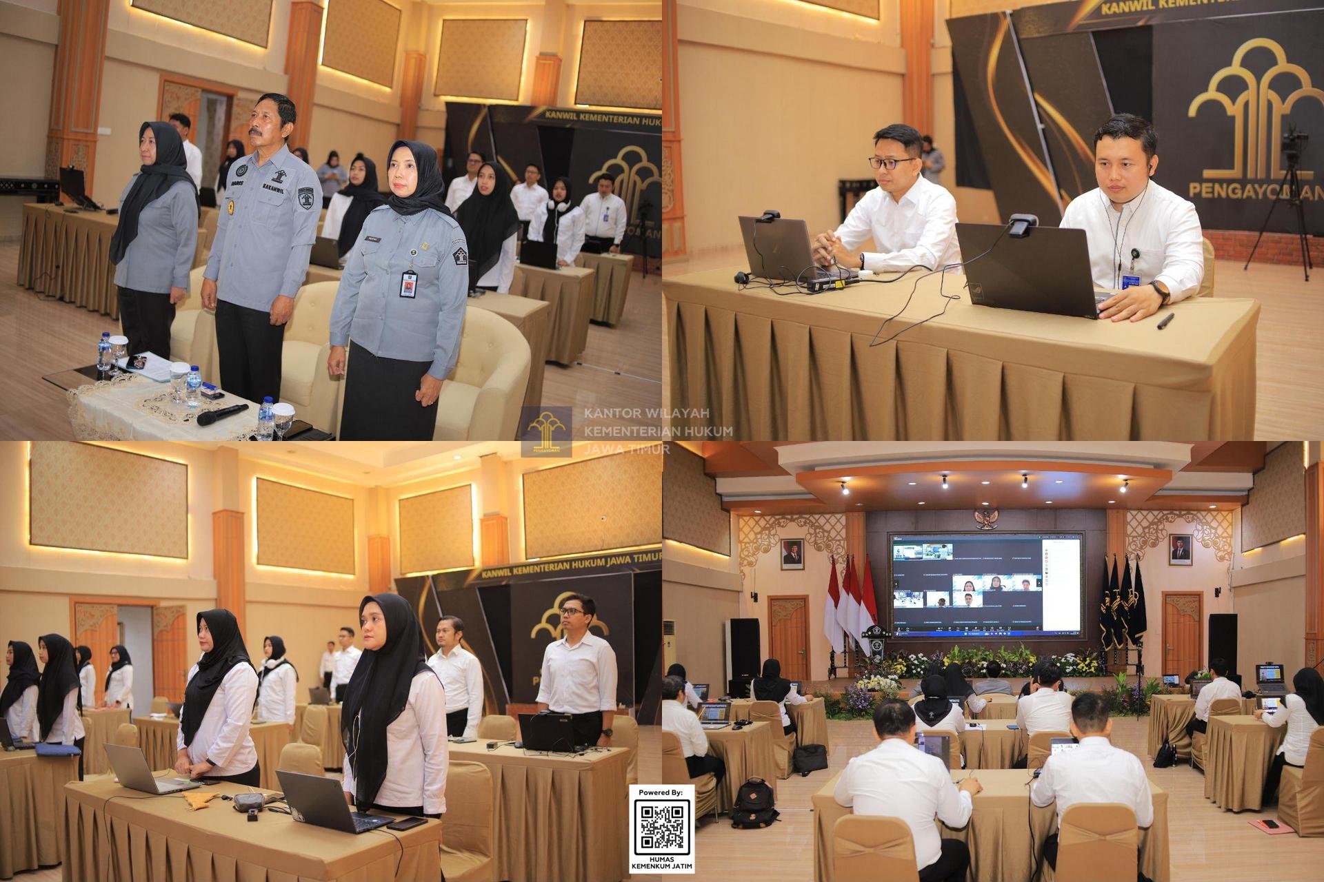 Kolase Optimalkan Sistem Merit dan Tingkatkan SDM Hukum, 14 Pegawai Kanwil Kemenkum Jatim Ikuti Uji Kompetensi