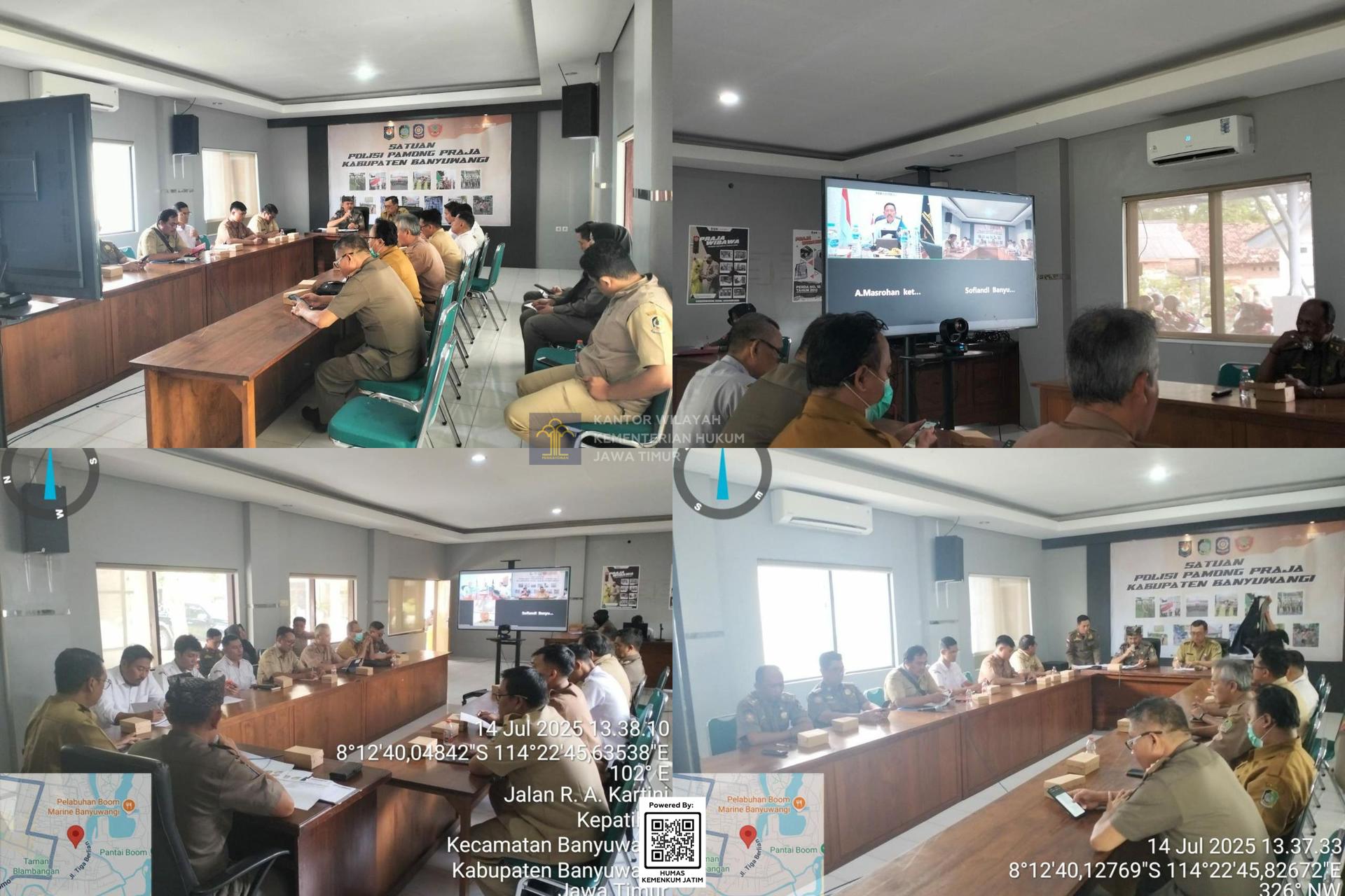 Kolase Kemenkum Jatim Dukung Penyusunan Raperda Trantibum dan Linmas Banyuwangi