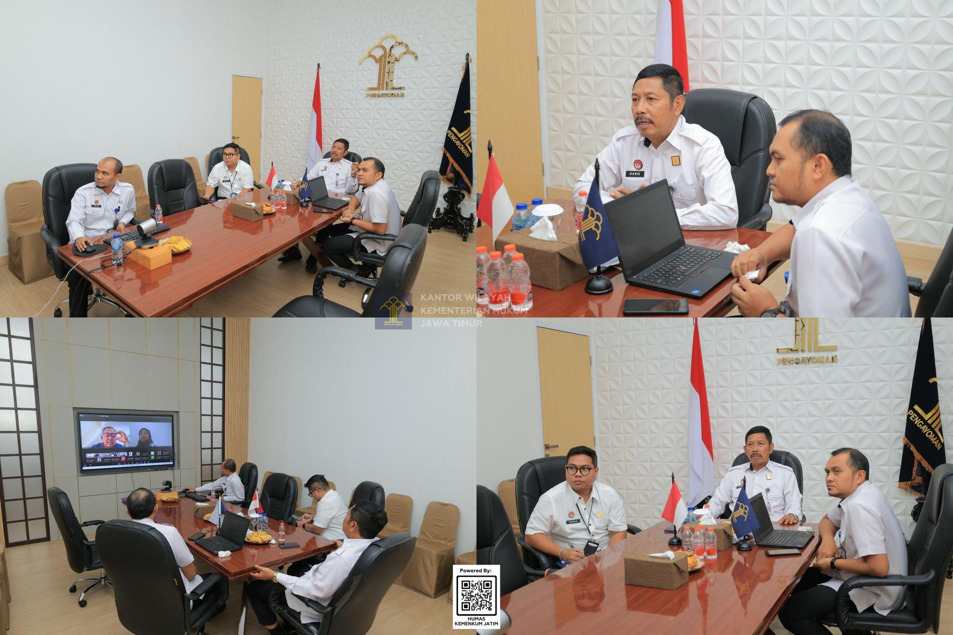 Kolase Capai Target 100%, Kemenkum Jatim Ikuti Rakornis Percepatan Pembentukan KD/KMP