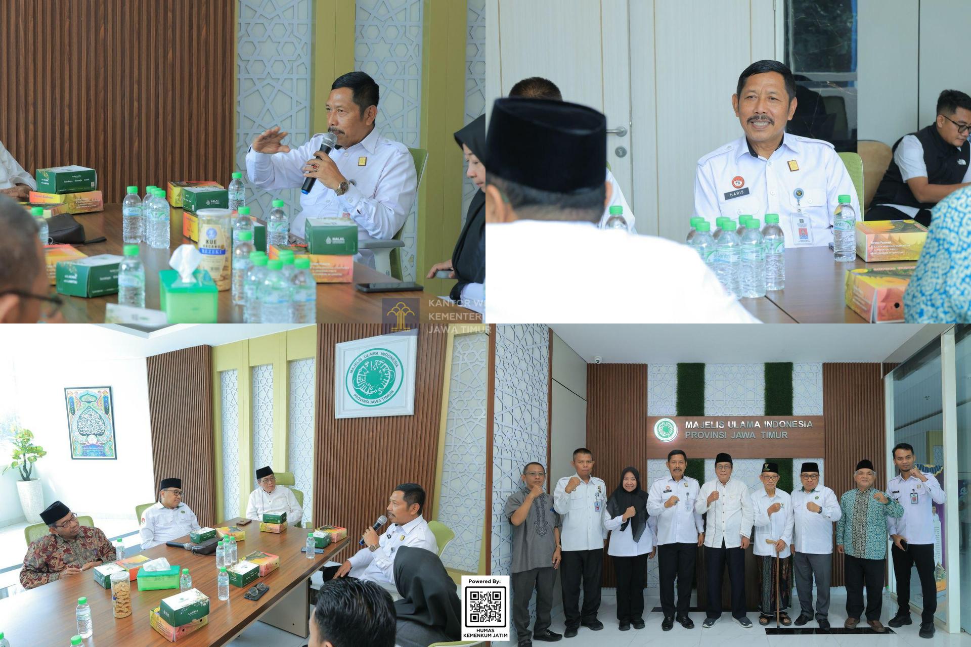 Kolase Gayeng, Kemenkum Jatim Gelar Silahturahmi dengan MUI Jatim