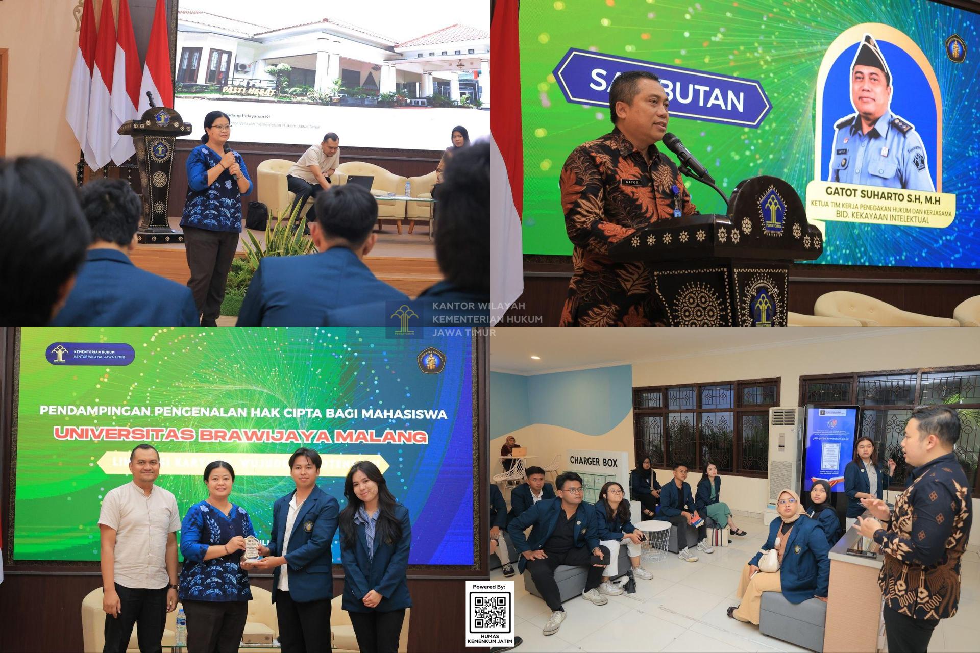 Kolase Kunjungi Kanwil Kemenkum Jatim, Mahasiswa Fakultas Hukum UB Pelajari Langsung Dinamika Pelayanan Hukum