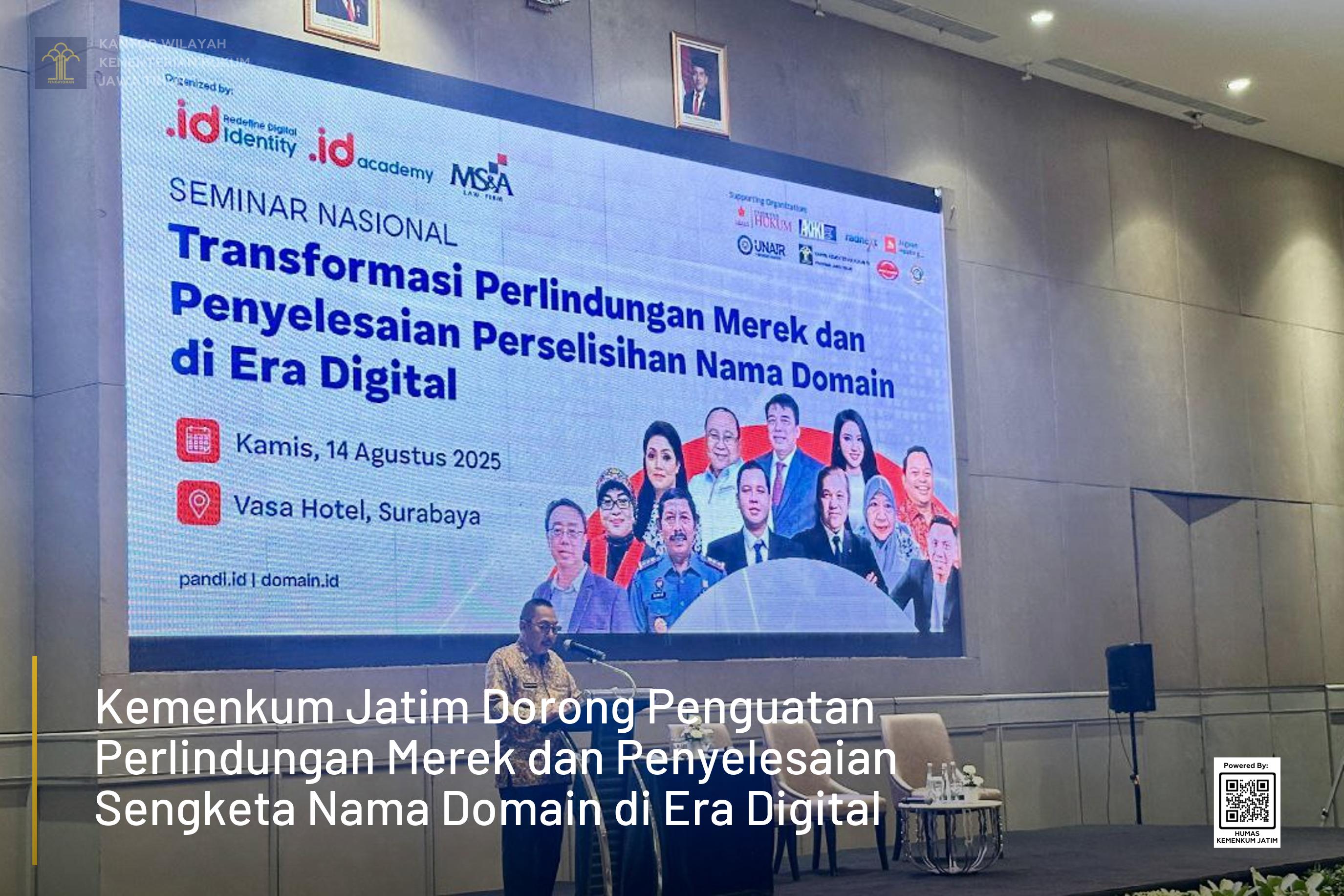 Kemenkum Jatim Dorong Penguatan Perlindungan Merek dan Penyelesaian Sengketa Nama Domain di Era Digital