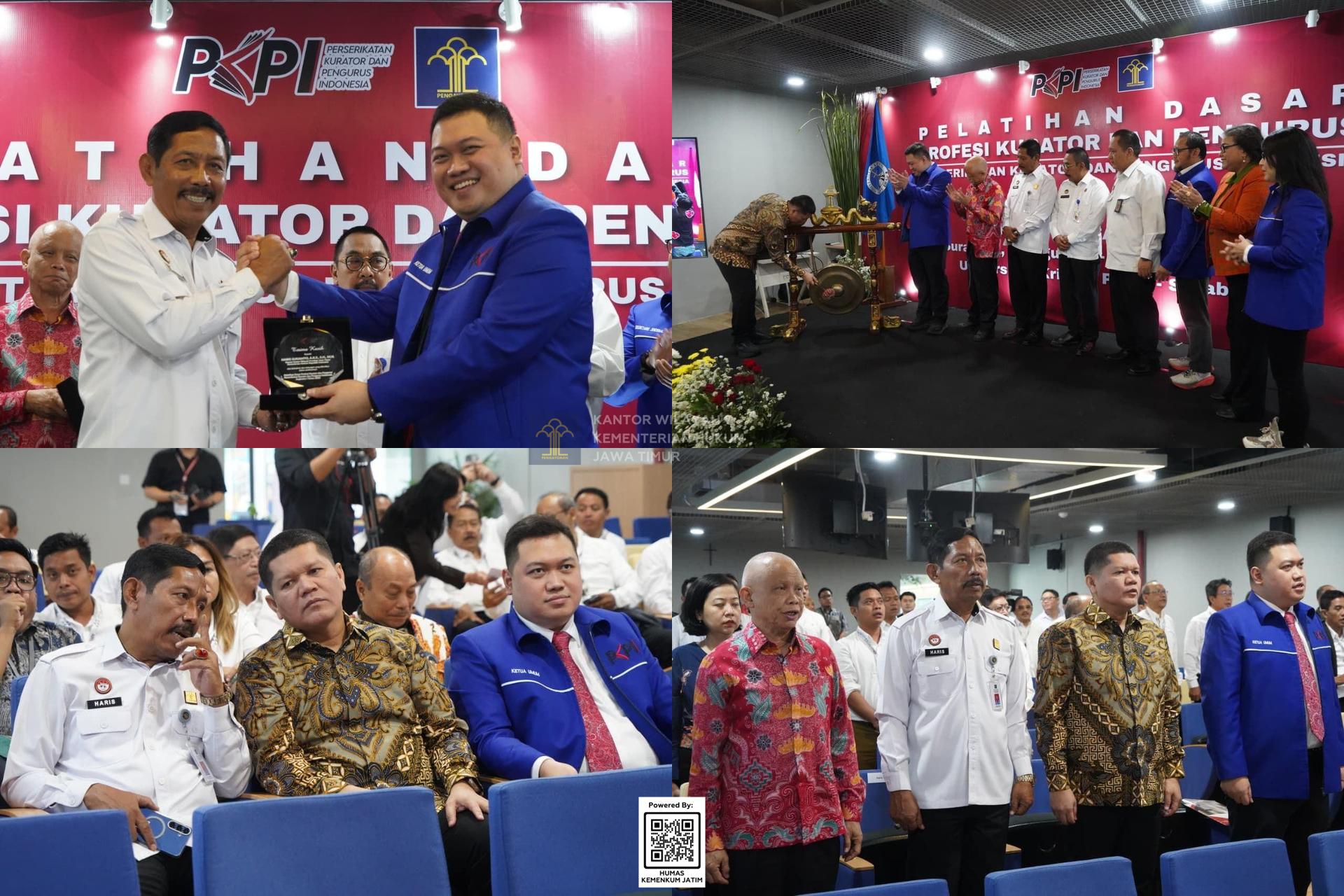 Kolase Kakanwil Kemenkum Jatim Tekankan Integritas dan Profesionalisme Kurator dan Pengurus