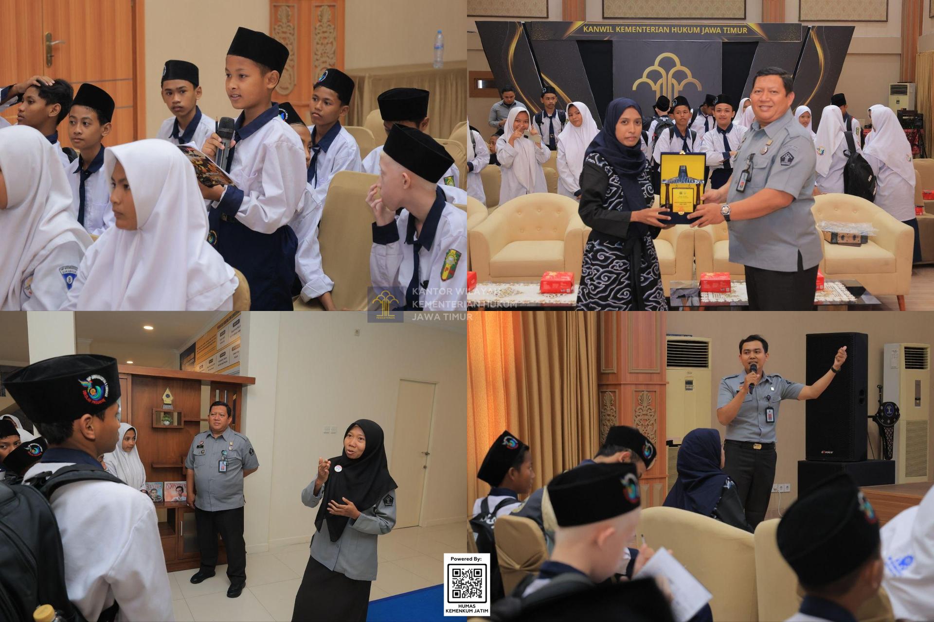 Kolase Kemenkum Jatim Kenalkan Layanan Hukum Sejak Dini kepada Pelajar Surabaya
