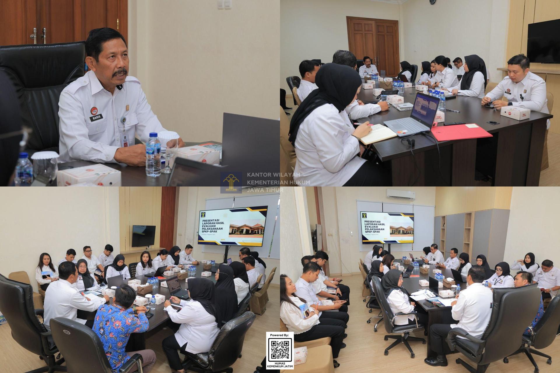 Kolase Perkuat Kualitas Pelayanan Publik, Kemenkum Jatim Gelar FGD Evaluasi Survei SPKP–SPAK