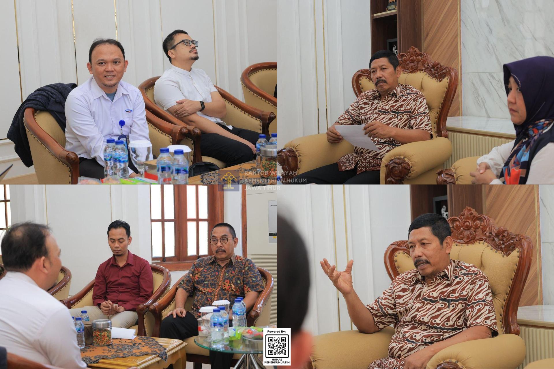 Kolase Kemenkum Jatim Terima Kunjungan BPKP untuk Evaluasi Tata Kelola Pelindungan Kekayaan Intelektual