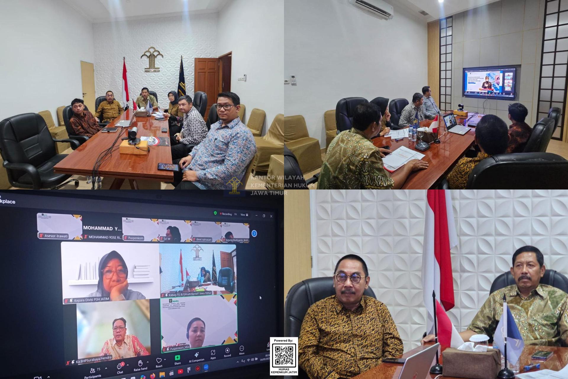 Kolase Kemenkum Jatim Komitmen Tindak Lanjuti Hasil Penilaian Kompetensi Pegawai