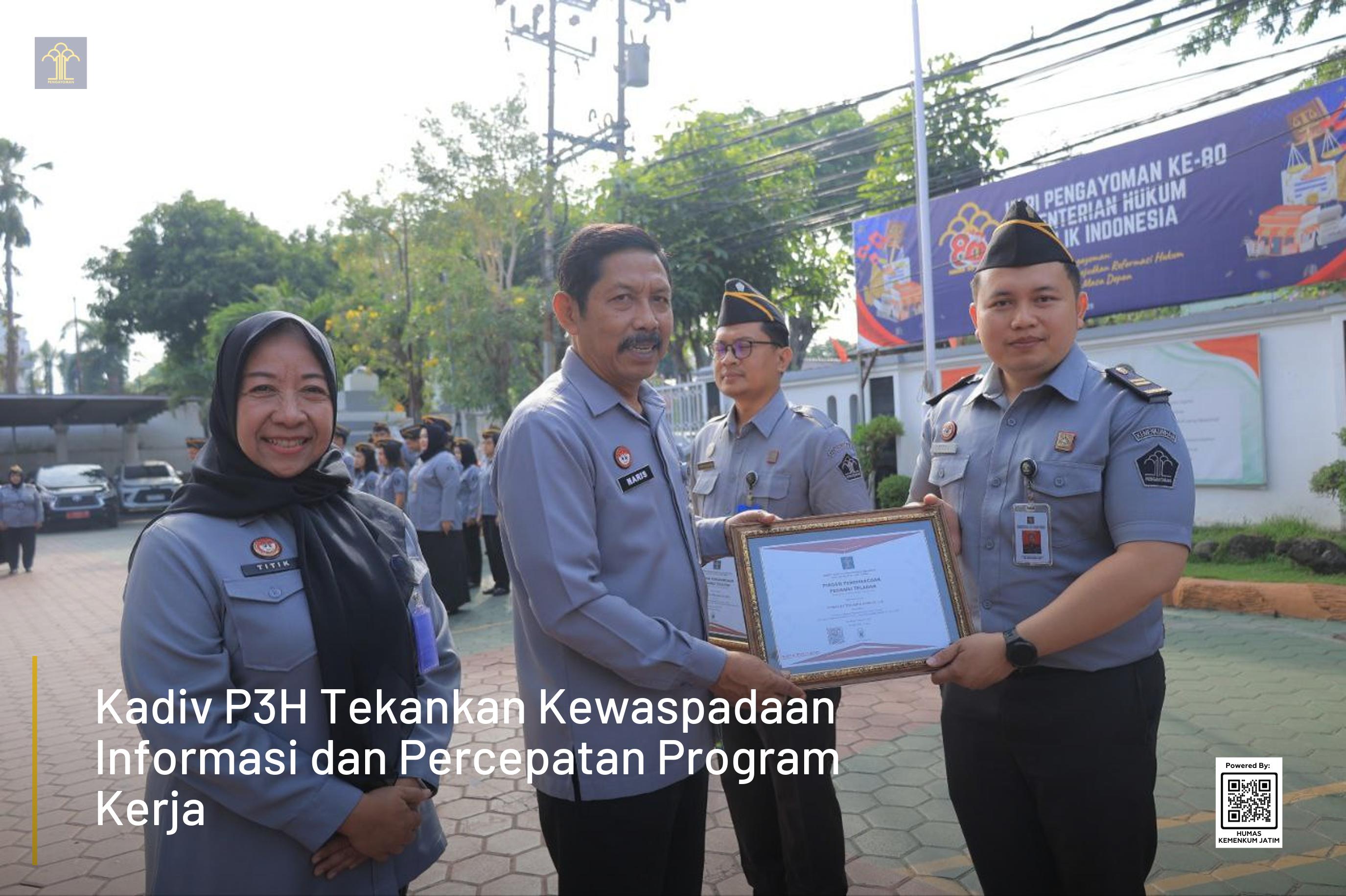 Kadiv P3H Tekankan Kewaspadaan Informasi dan Percepatan Program Kerja