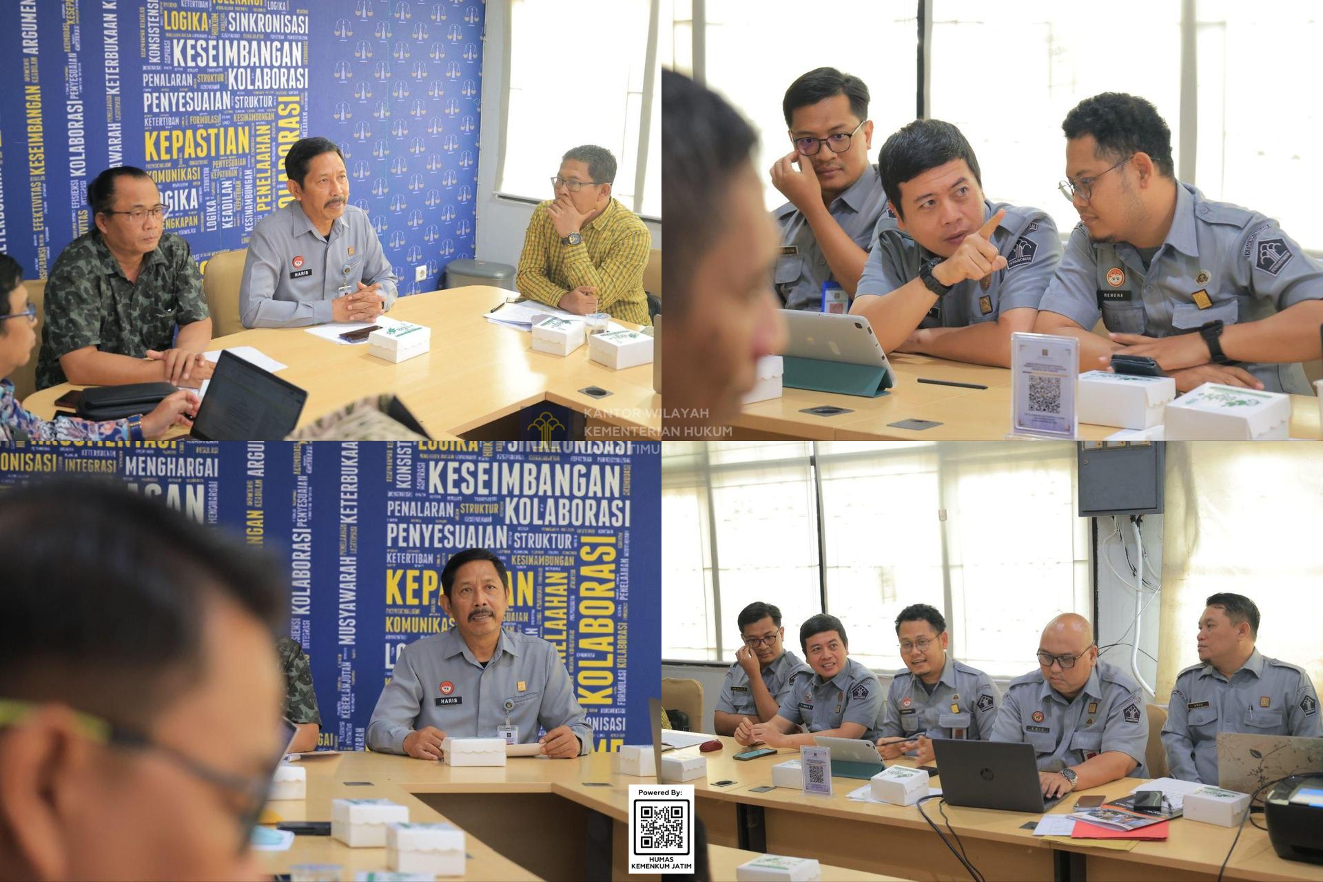 Kolase Kemenkum Jatim Gelar Rapat Harmonisasi Raperda Trantibum Linmas Banyuwangi