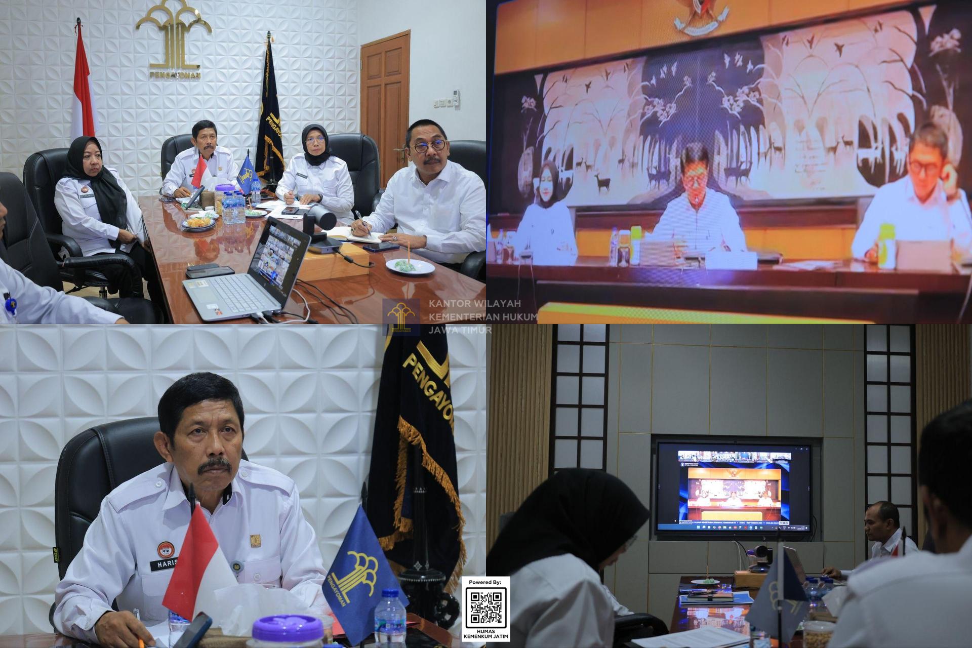 Kolase Kanwil Kemenkum Jatim Paparkan Evaluasi Kinerja Triwulan III 2025