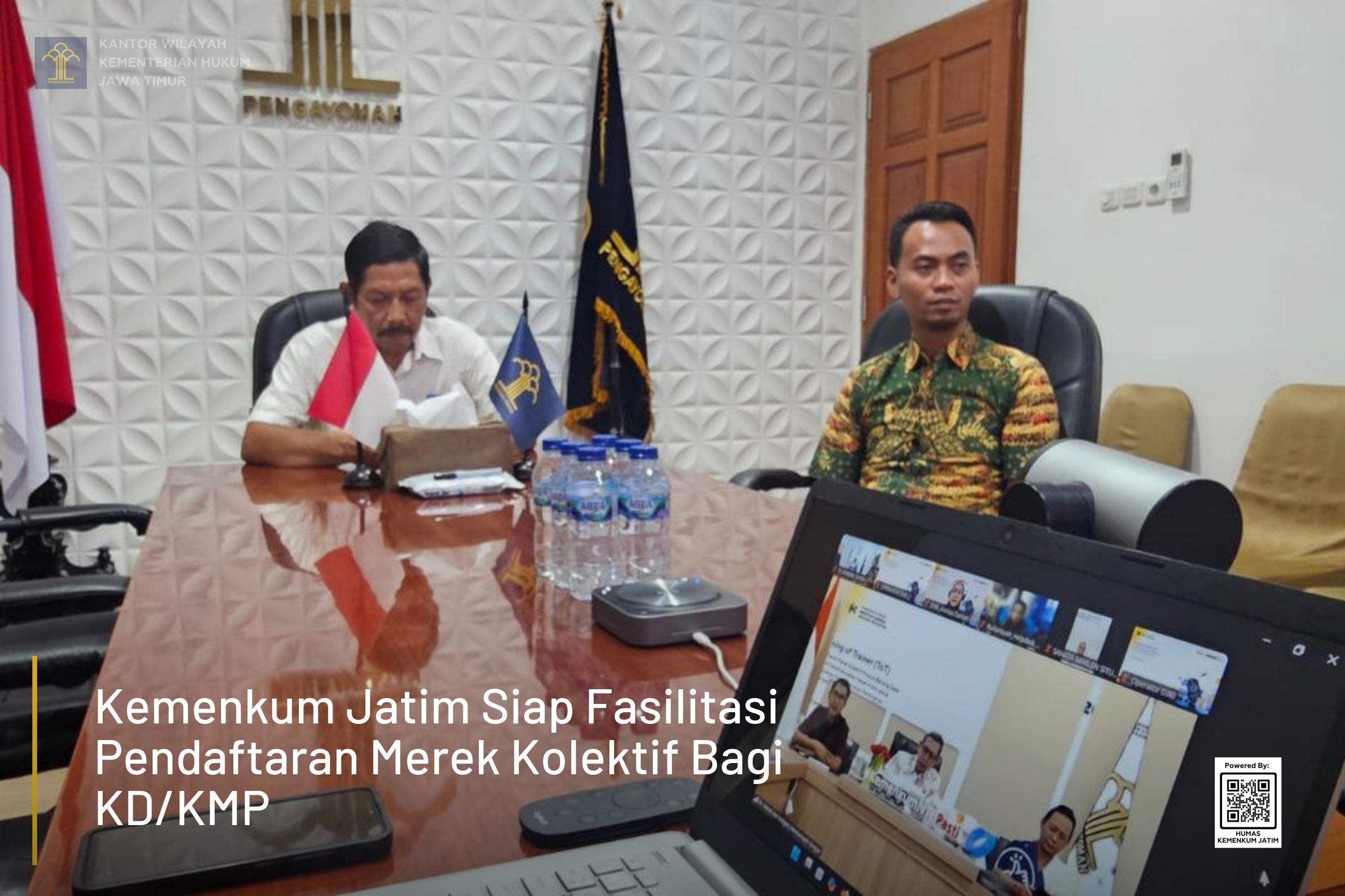 Kemenkum Jatim Siap Fasilitasi Pendaftaran Merek Kolektif Bagi KD/KMP