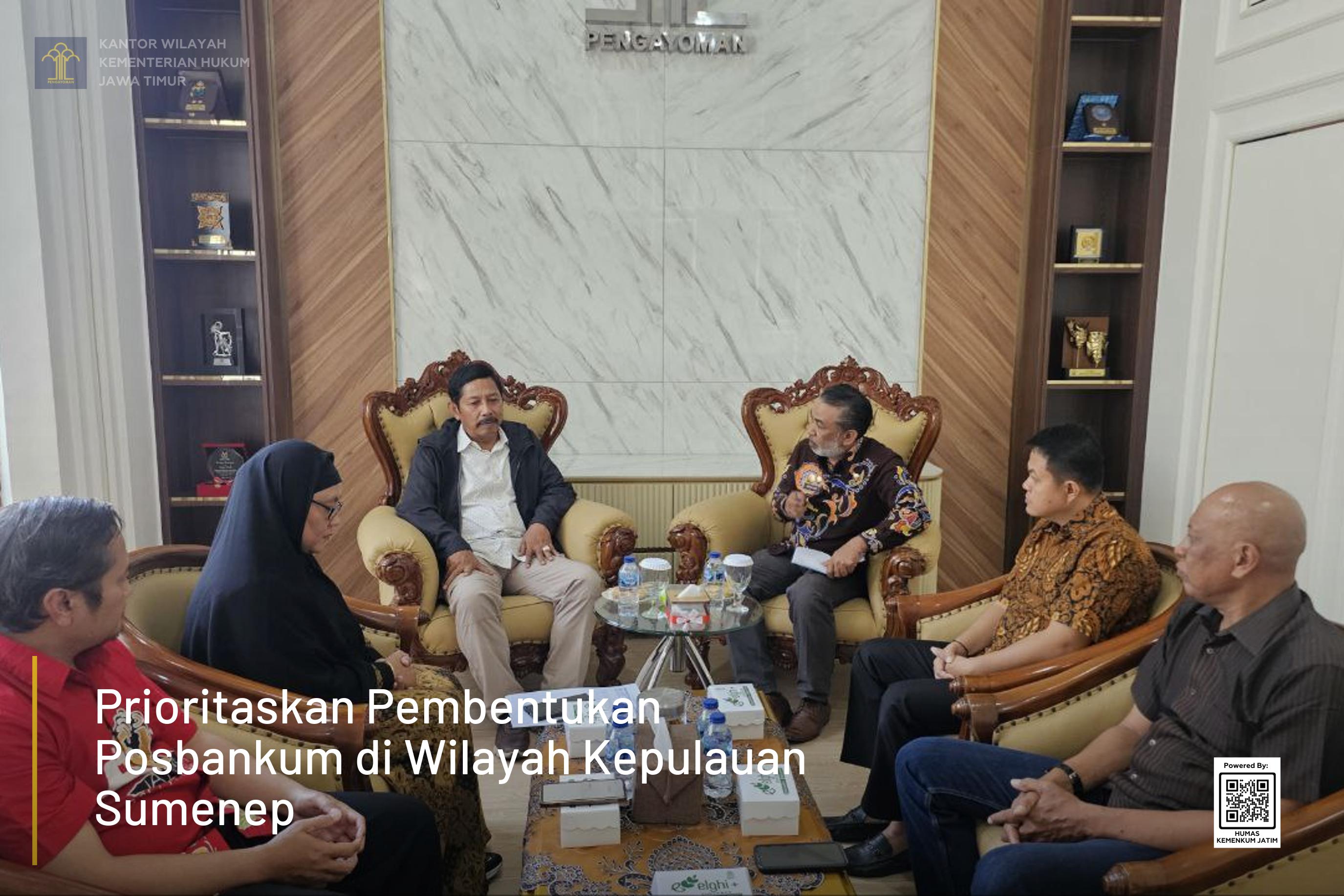 Prioritaskan Pembentukan Posbankum di Wilayah Kepulauan Sumenep