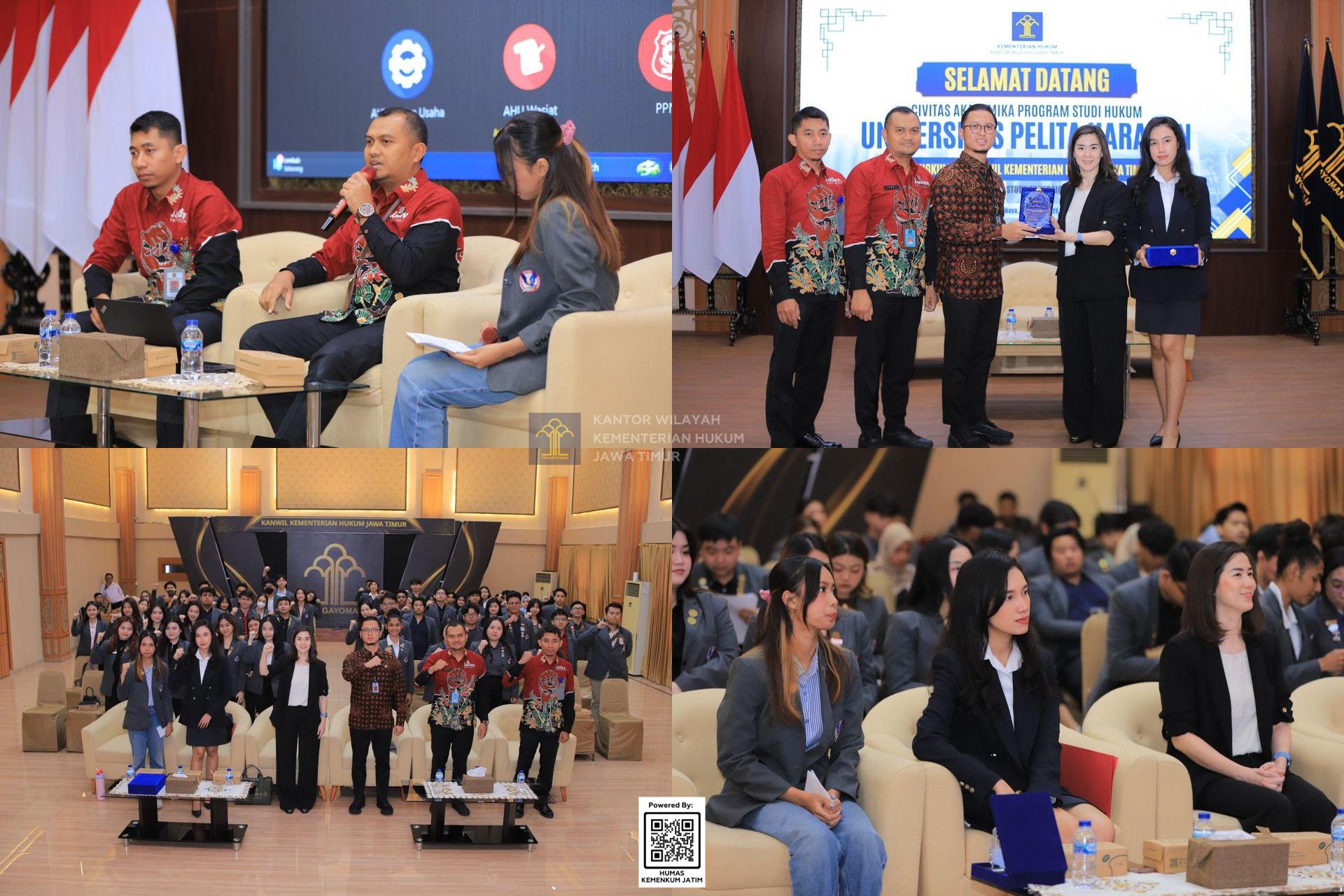 Kolase Kemenkum Jatim Berikan Edukasi Layanan Apostille kepada Mahasiswa UPH Surabaya