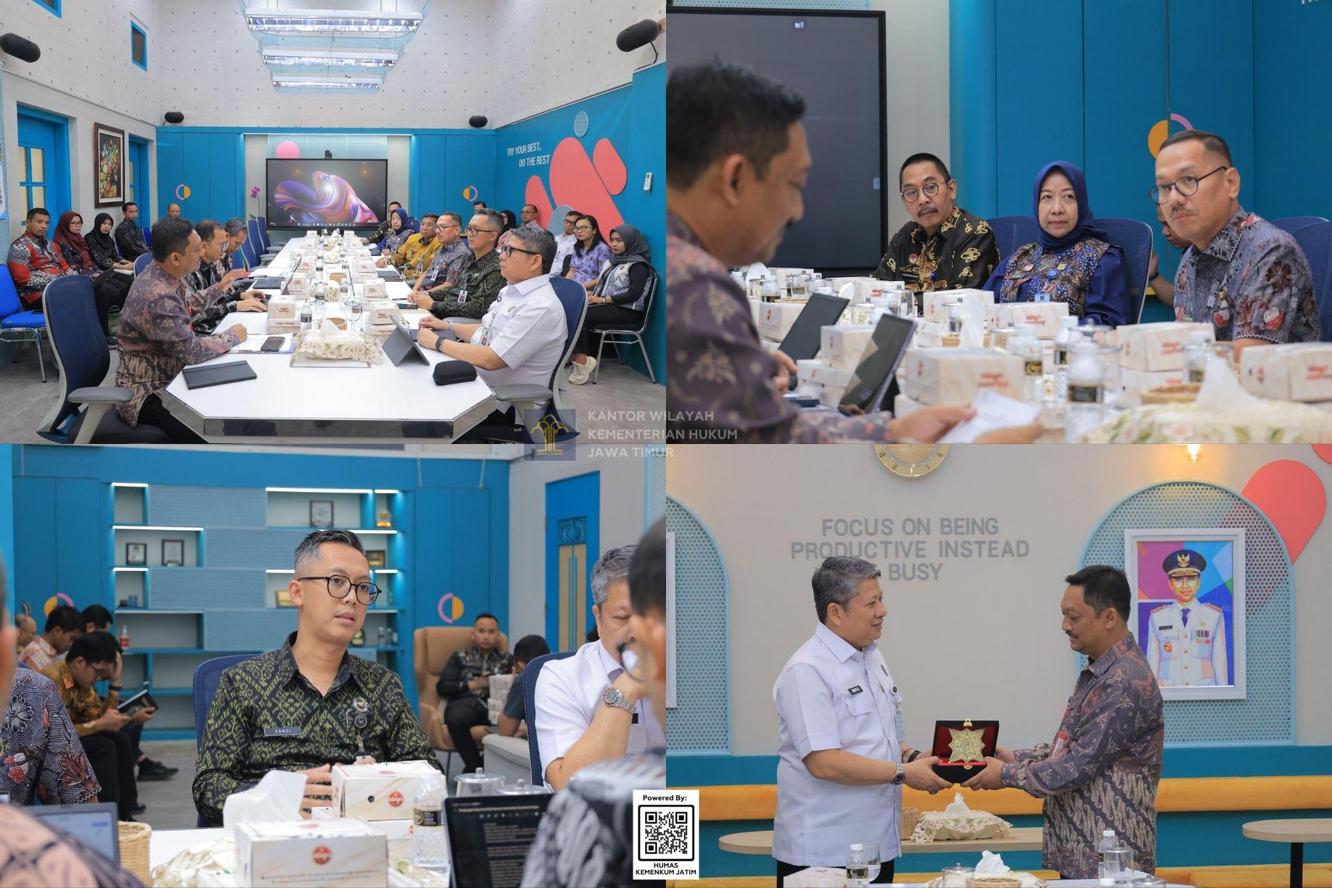 Kolase Sinkronisasi Reformasi Regulasi, Kemenko Kumham Imipas Bahas Sinergi di Jawa Timur