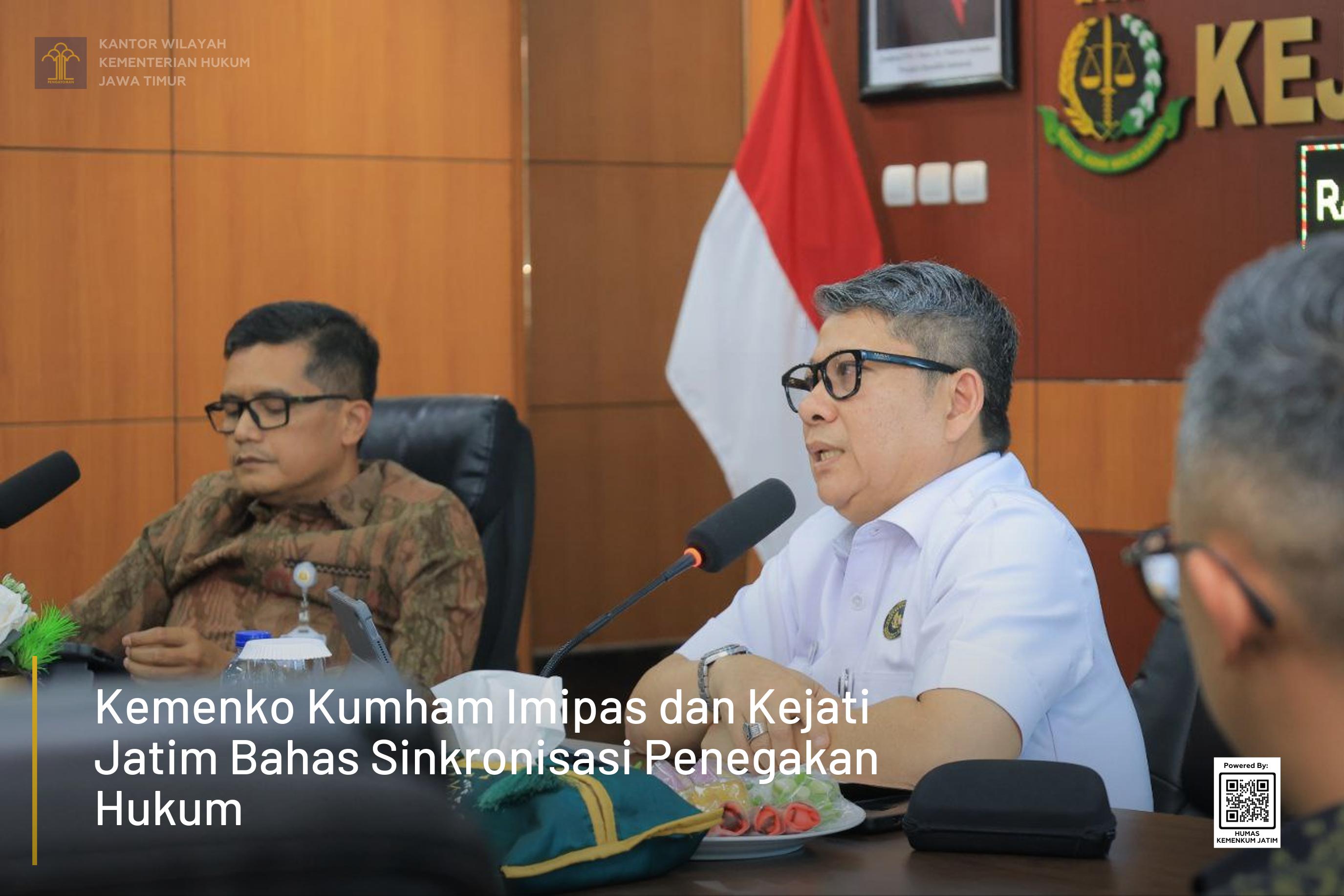 Kemenko Kumham Imipas dan Kejati Jatim Bahas Sinkronisasi Penegakan Hukum