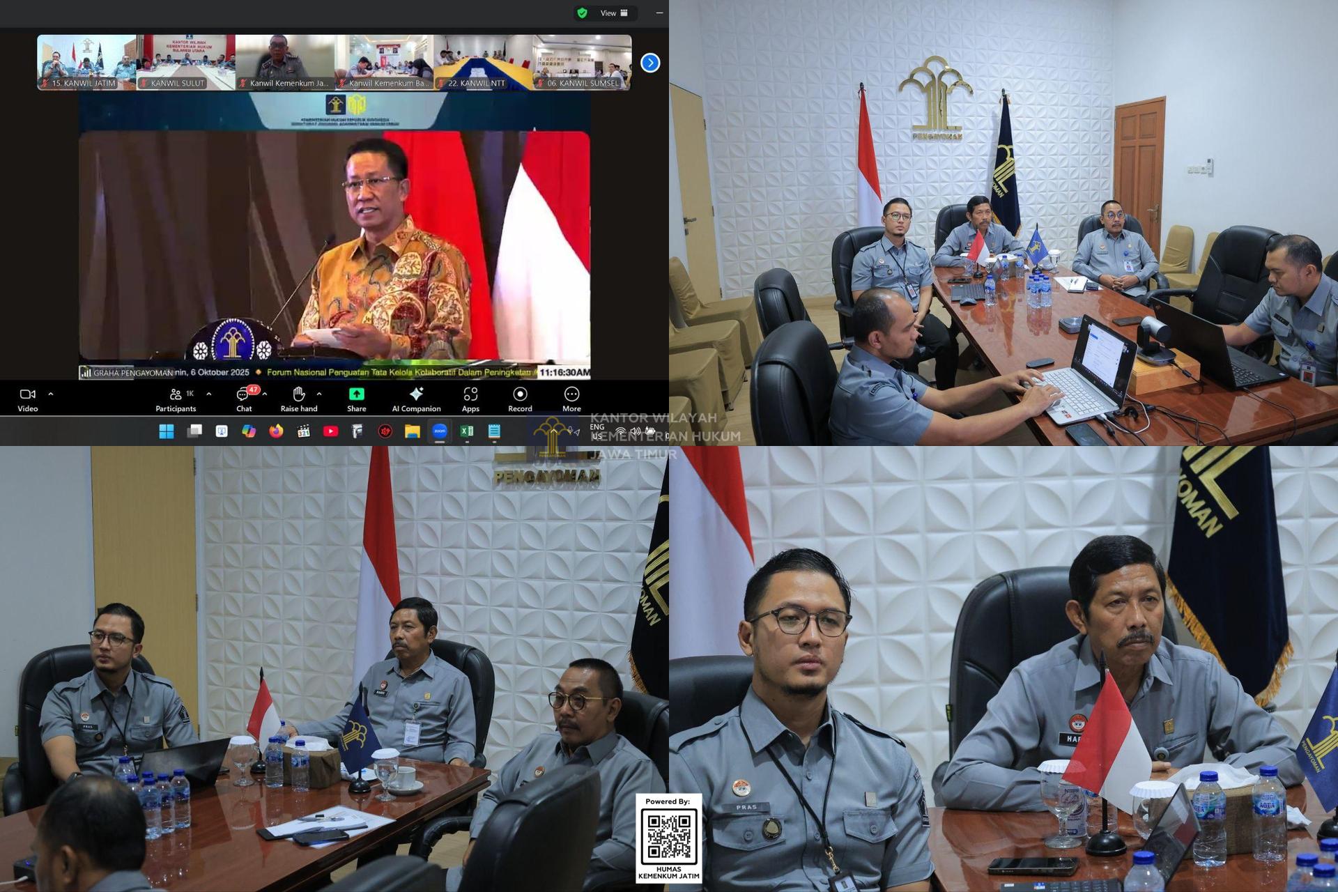 Kolase Kemenkum Jatim Siap Jalankan Era Baru Transparansi Korporasi, Dukung Penuh Peluncuran Aplikasi Verifikasi Pemilik Manfaat