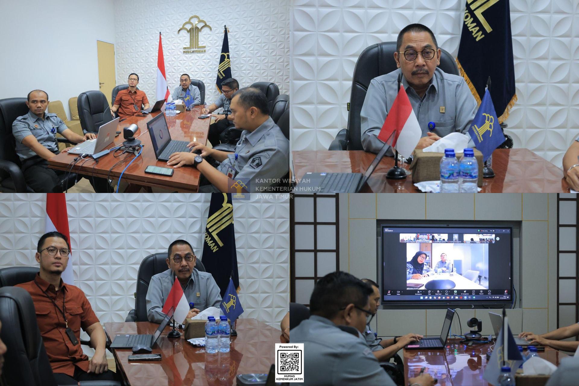 Kolase Kanwil Kemenkum Jatim Dukung Penguatan Pengawasan Fidusia dan Optimalisasi Layanan Digital Hukum