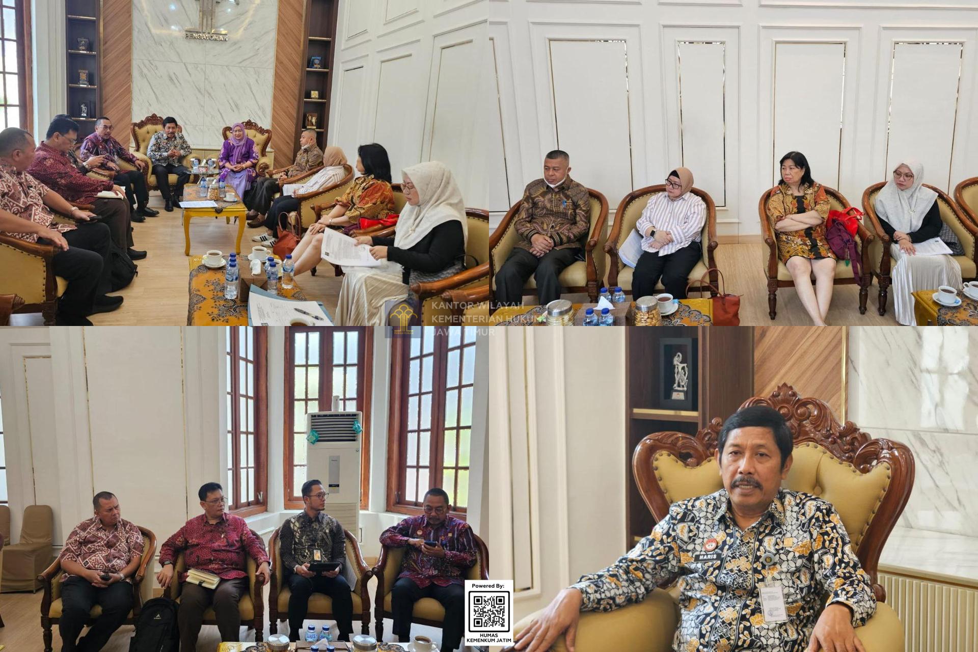 Kolase Kemenkum Jatim Fasilitasi Audiensi Notaris untuk Mediasi Konflik PT Pakerin