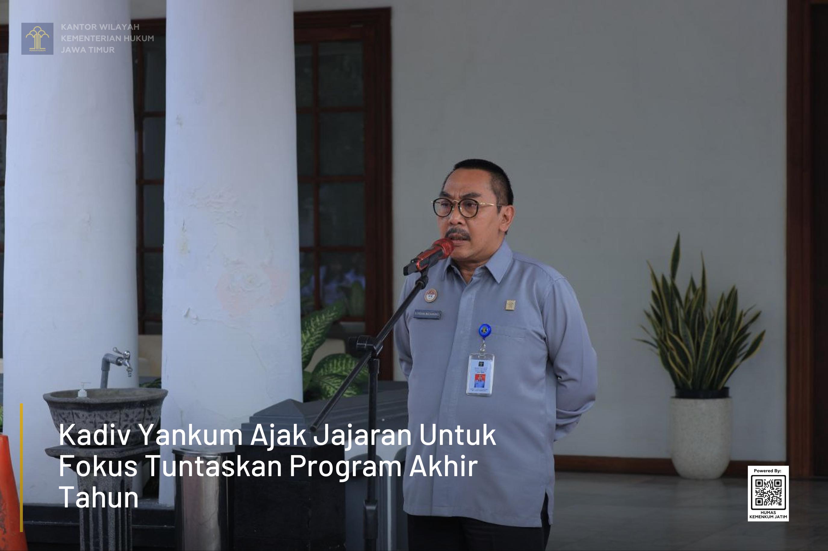 Kadiv Yankum Ajak Jajaran Untuk Fokus Tuntaskan Program Akhir Tahun
