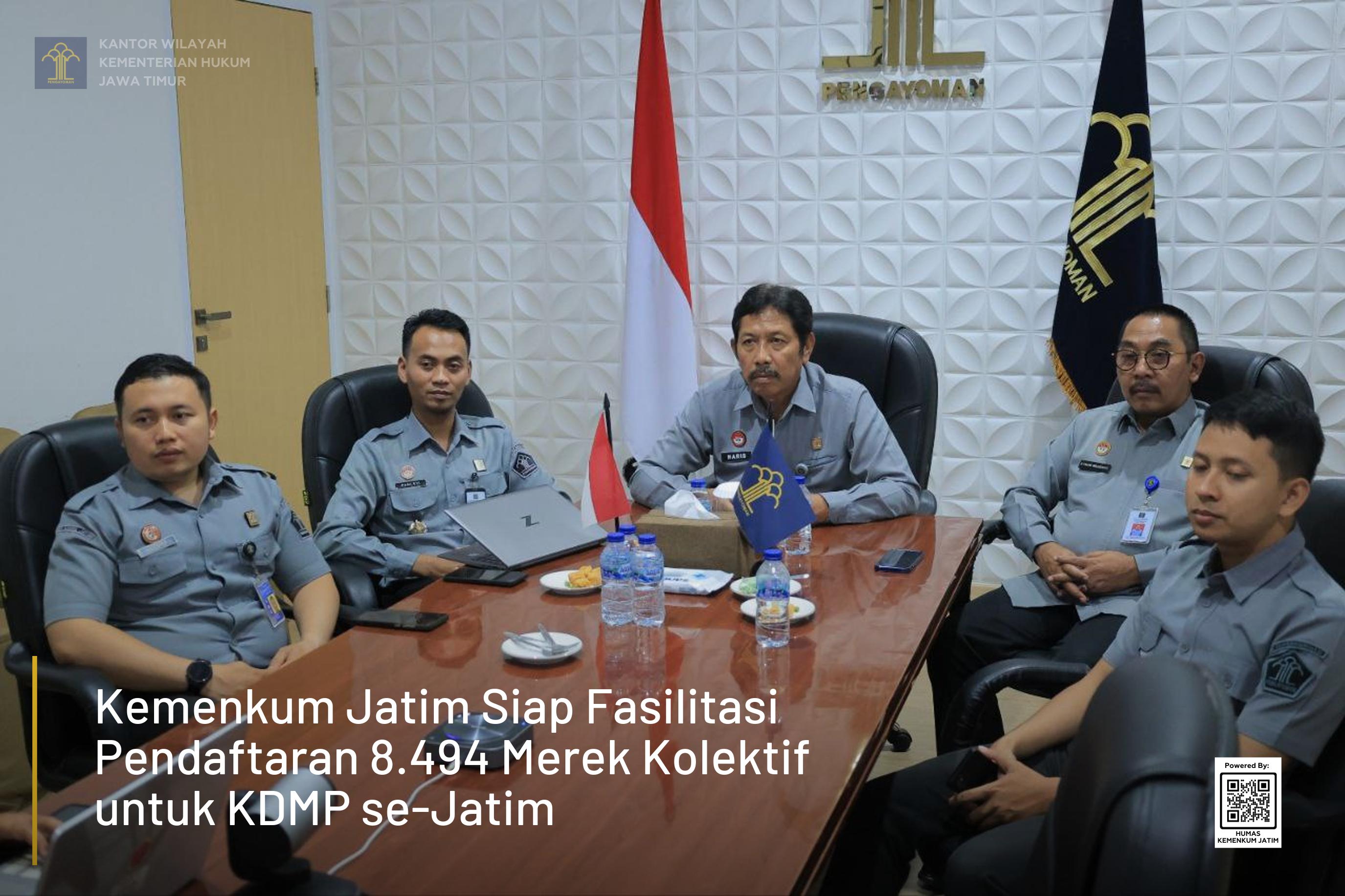 Kemenkum Jatim Siap Fasilitasi Pendaftaran 8.494 Merek Kolektif untuk KDMP se-Jatim