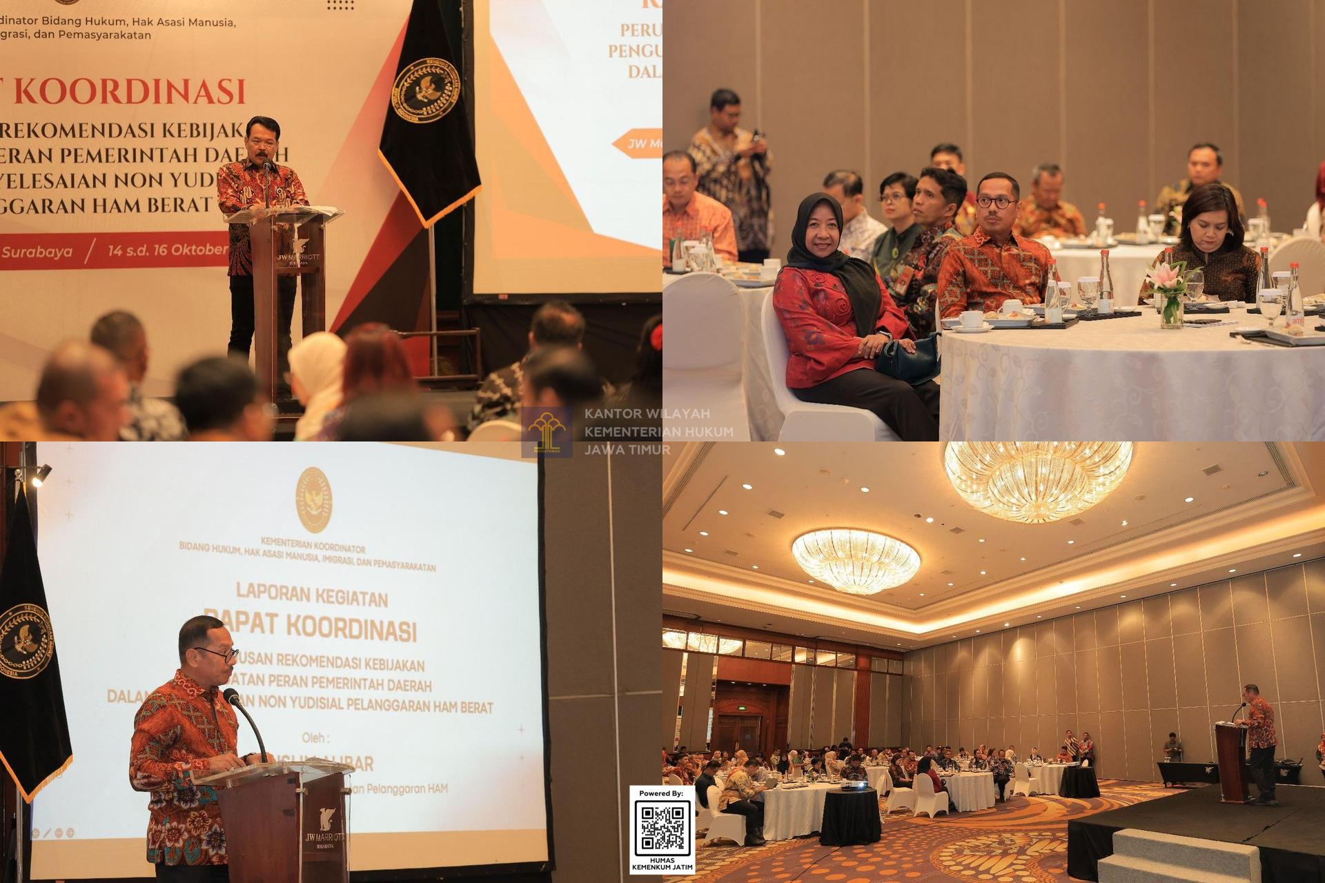 Kolase Kemenkum Jatim Tegaskan Komitmen Daerah dalam Penyelesaian Non-Yudisial Pelanggaran HAM Berat