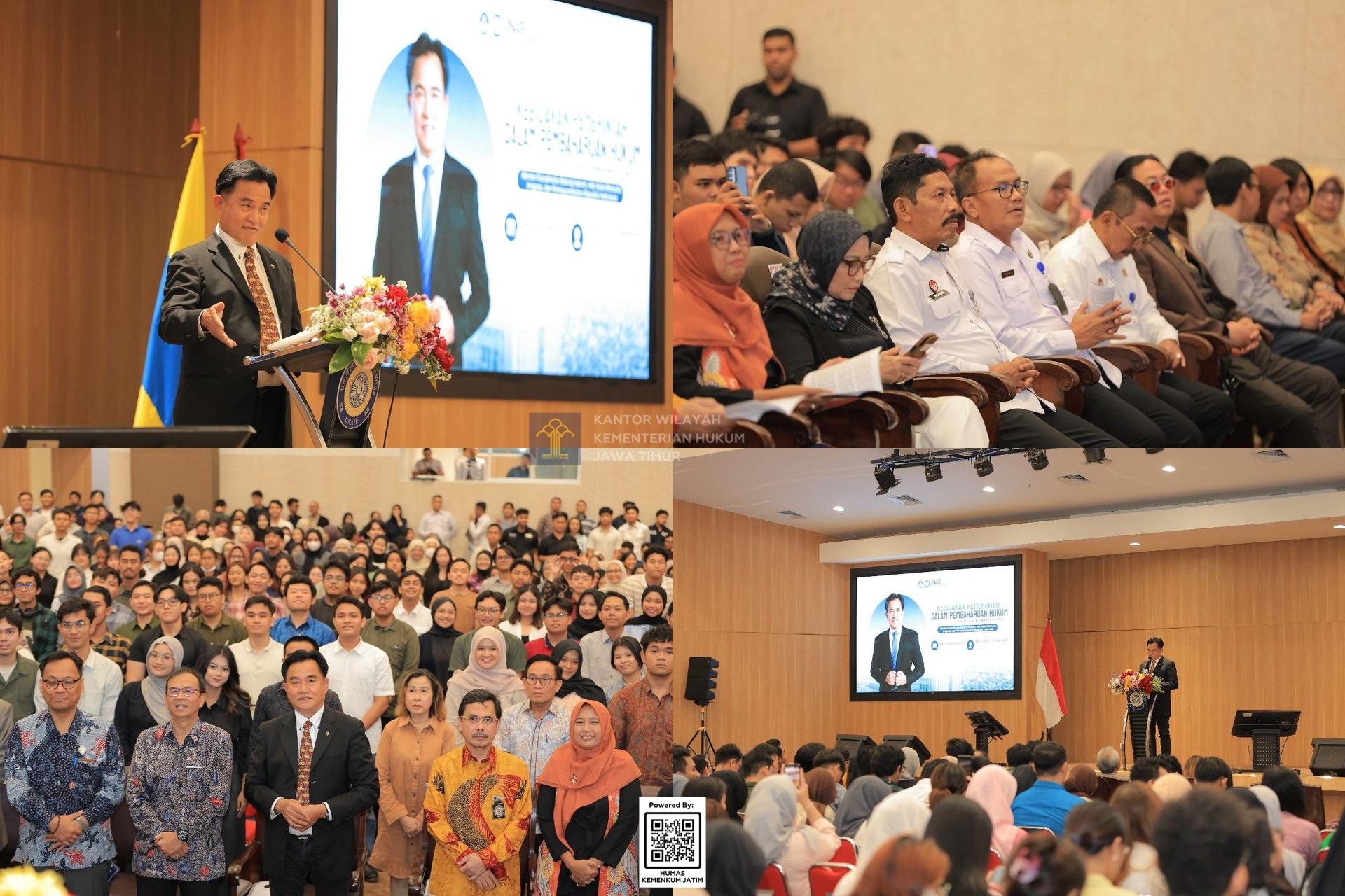 Kolase Menko Kumham Imipas Tegaskan Pembaharuan Hukum Harus Berakar pada Konstitusi dan Nilai Lokal