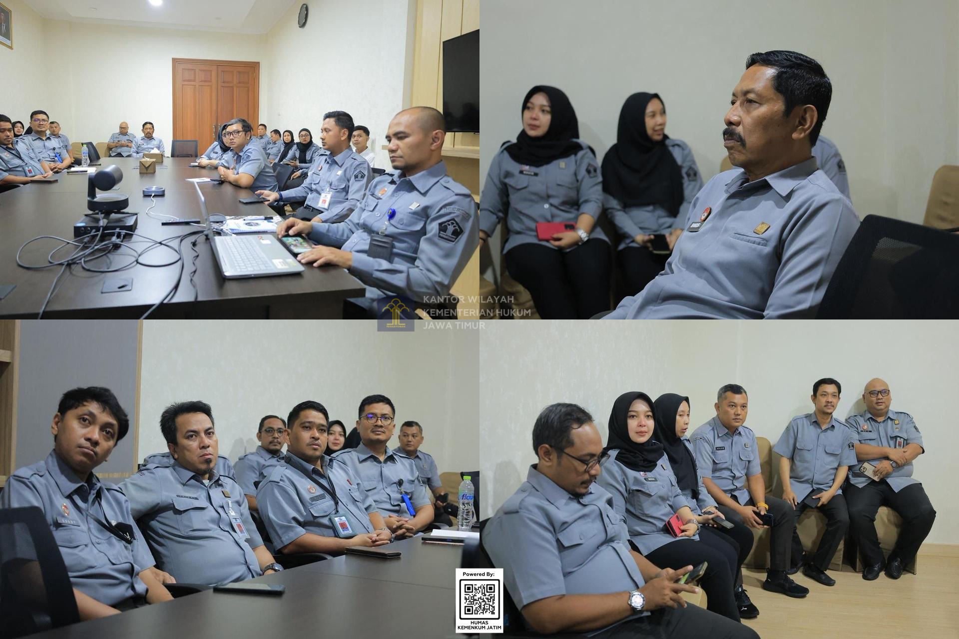 Kolase Kemenkum Jatim Ikuti Sosialisasi Uji Kompetensi Teknis Perancang Peraturan Perundang-Undangan