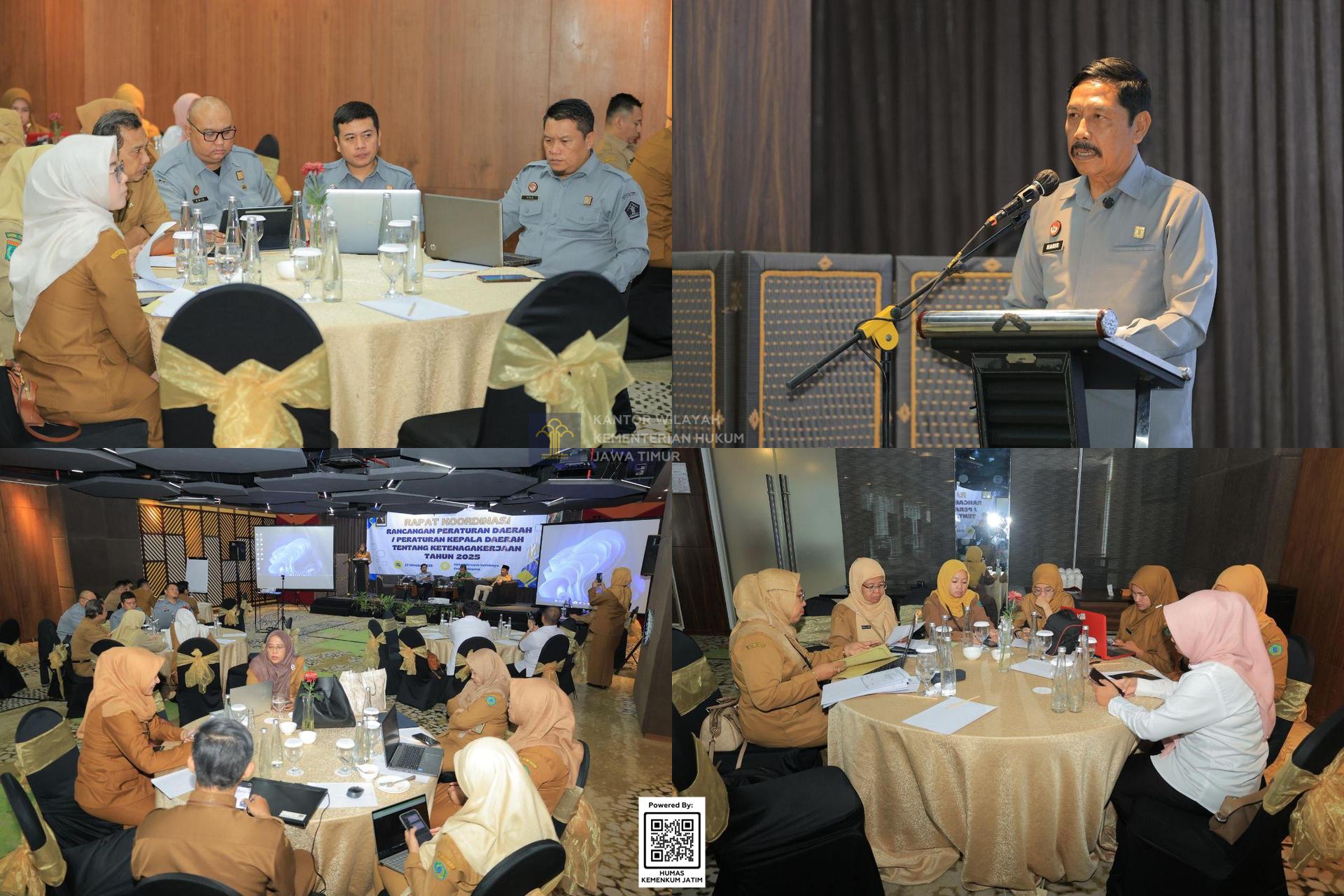 Kolase Fasilitasi Tiga Rancangan Produk Hukum Pemkab Sidoarjo Bidang Ketenagakerjaan