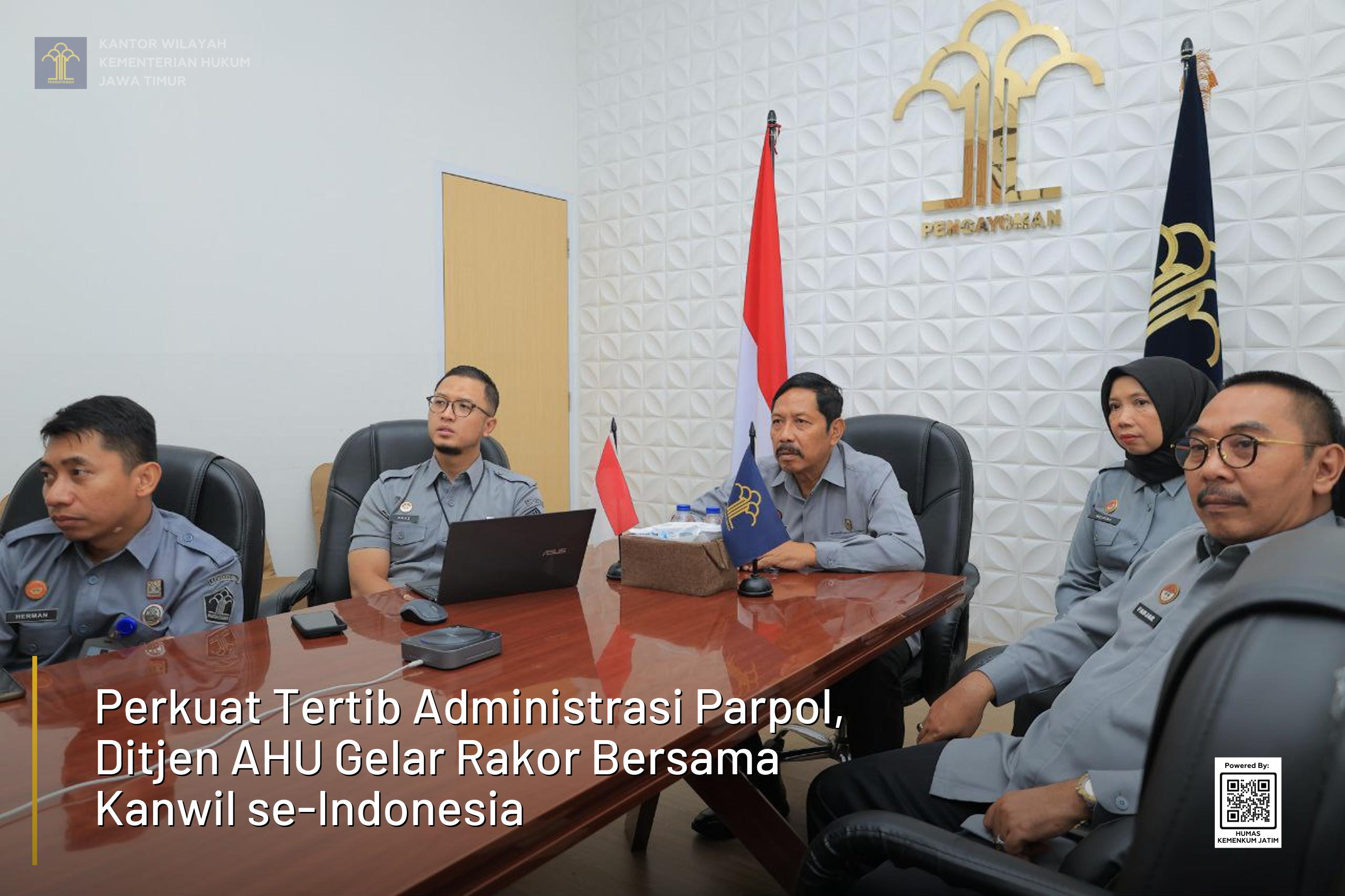 Perkuat Tertib Administrasi Parpol, Ditjen AHU Gelar Rakor Bersama Kanwil se-Indonesia