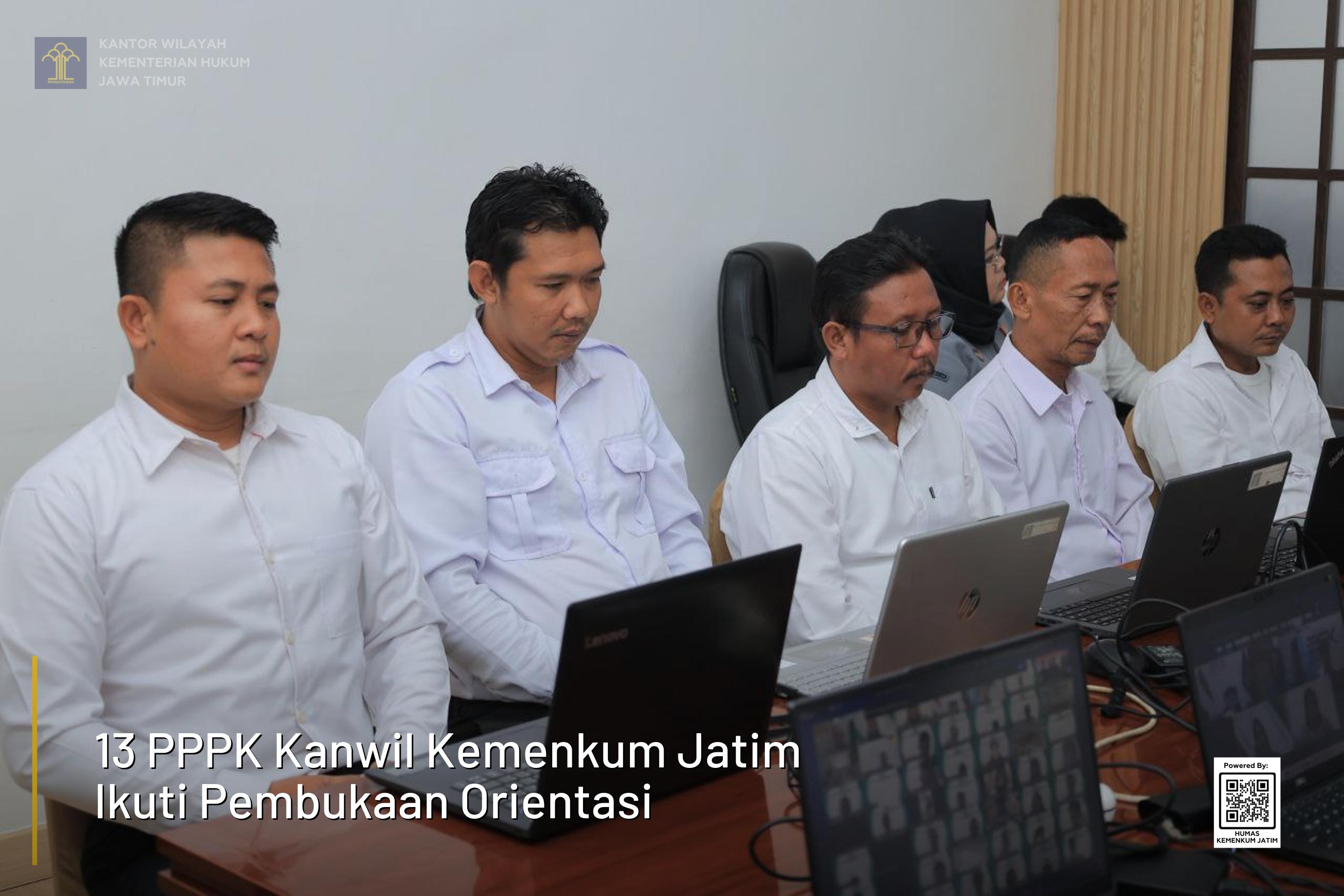 13 PPPK Kanwil Kemenkum Jatim Ikuti Pembukaan Orientasi