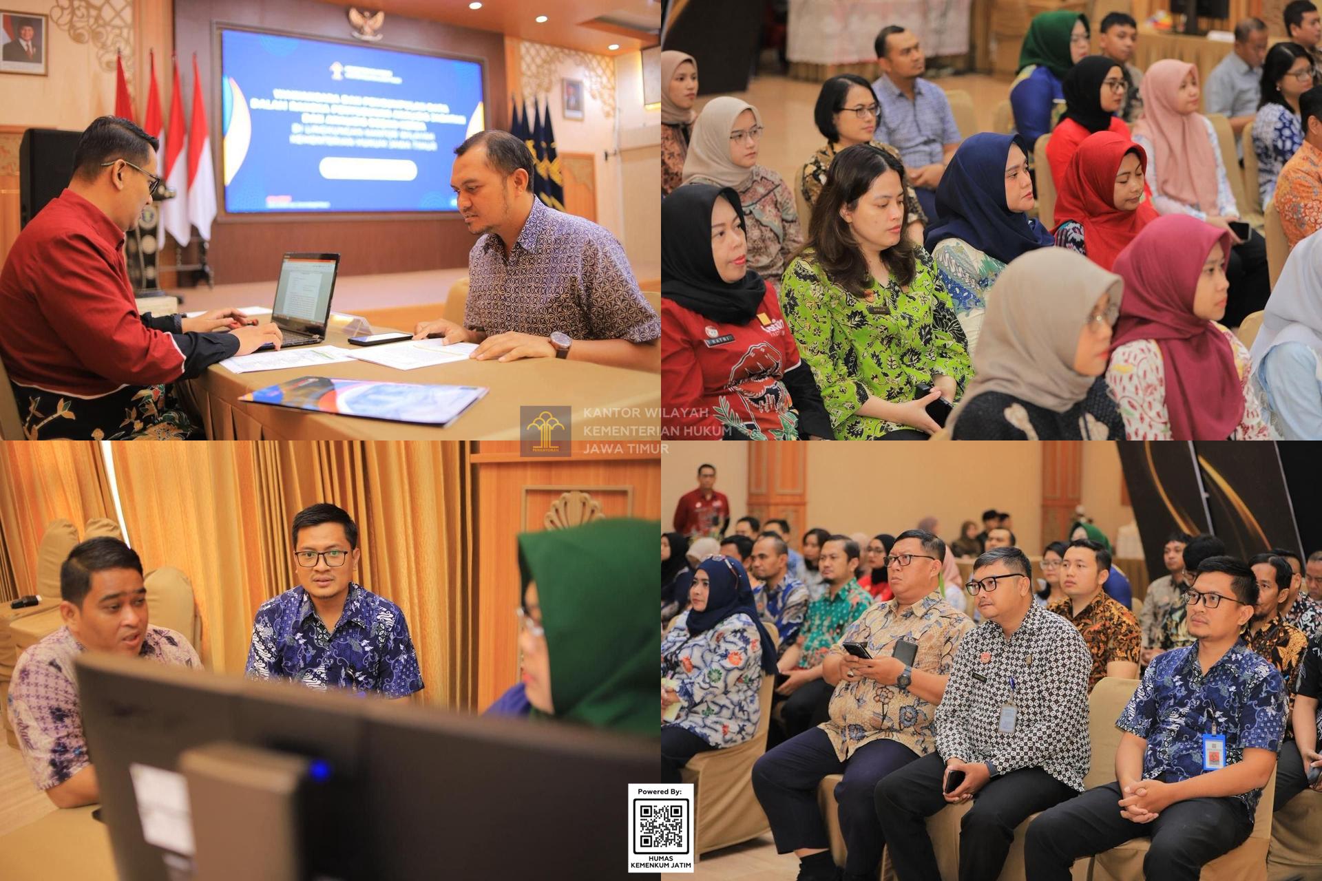 Kolase Kemenkum Jatim Lakukan Wawancara Anjab dan ABK untuk Perkuat Reformasi Birokrasi