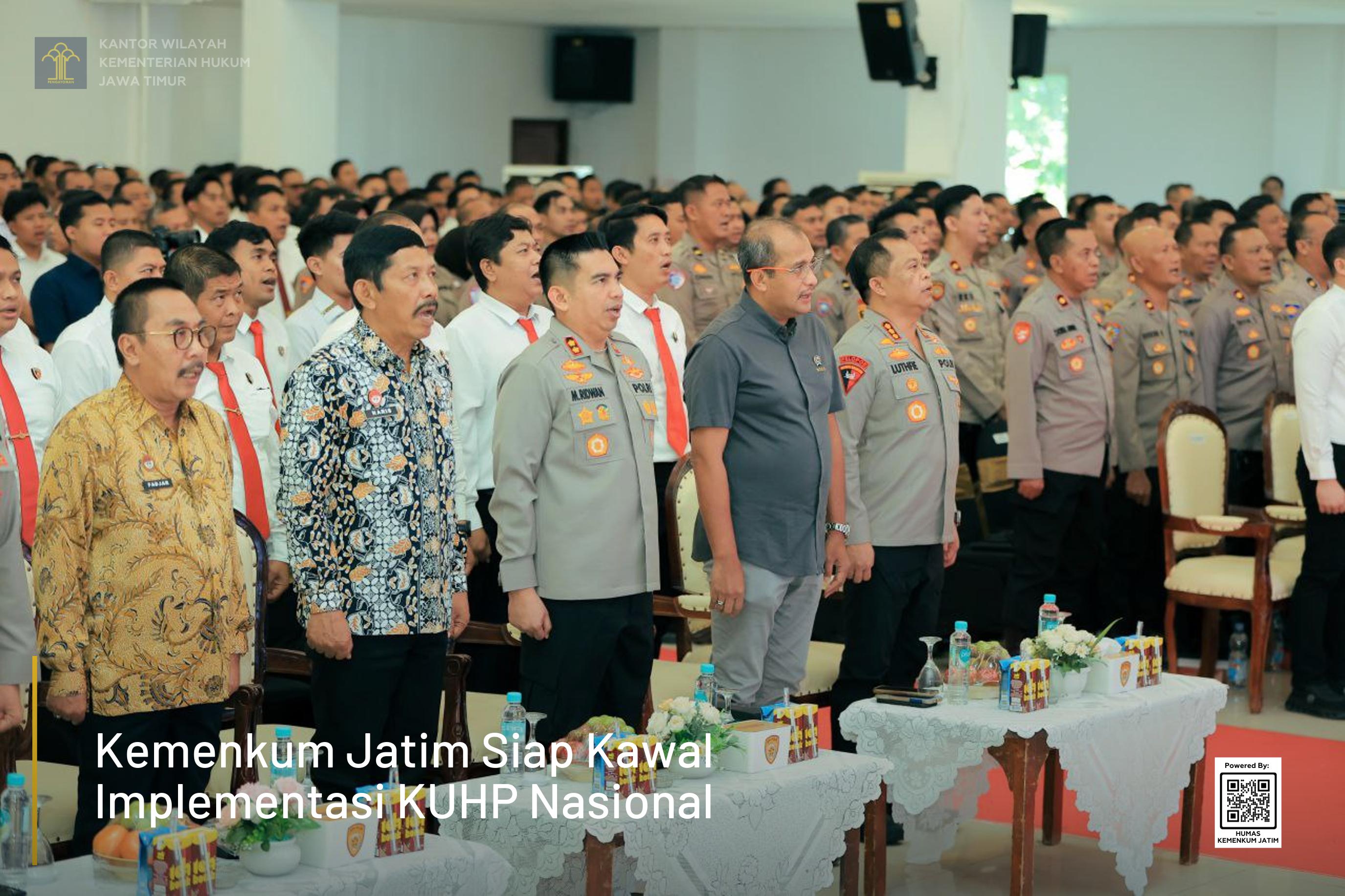 Kemenkum Jatim Siap Kawal Implementasi KUHP Nasional