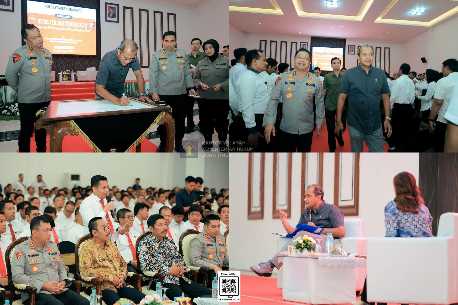 Kolase Kemenkum Jatim Siap Kawal Implementasi KUHP Nasional