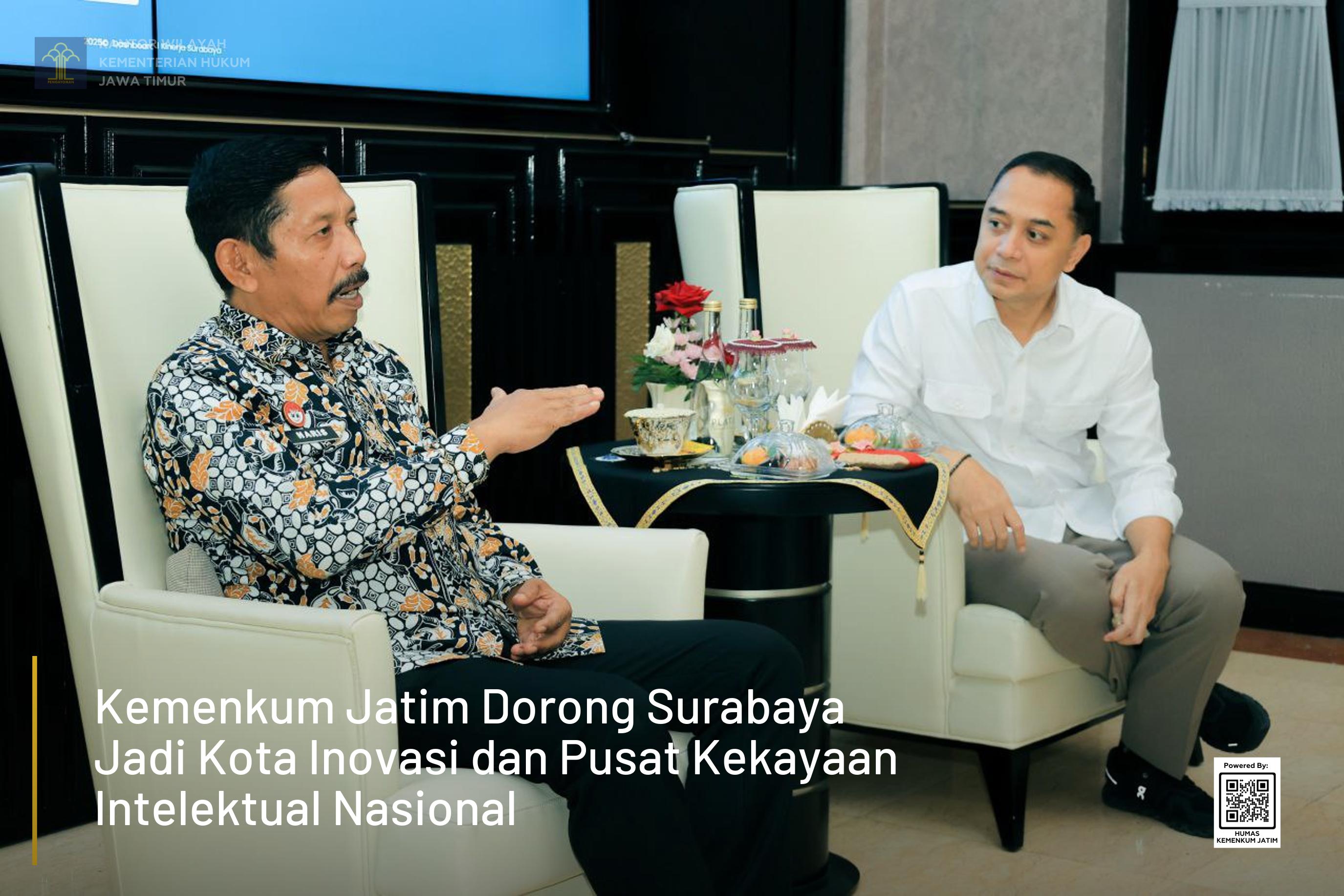 Kemenkum Jatim Dorong Surabaya Jadi Kota Inovasi dan Pusat Kekayaan Intelektual Nasional