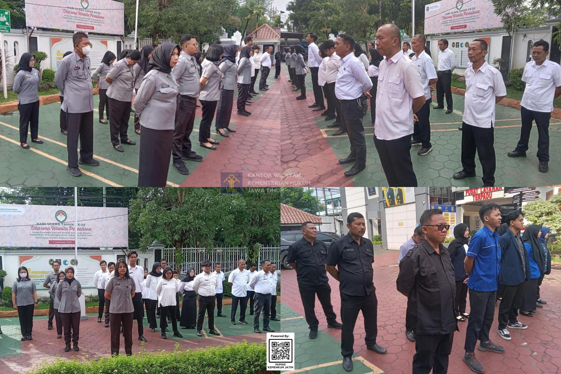 Kolase Kanwil Kemenkum Jatim Mantapkan Kedisiplinan dan Kesiapan Agenda Strategis