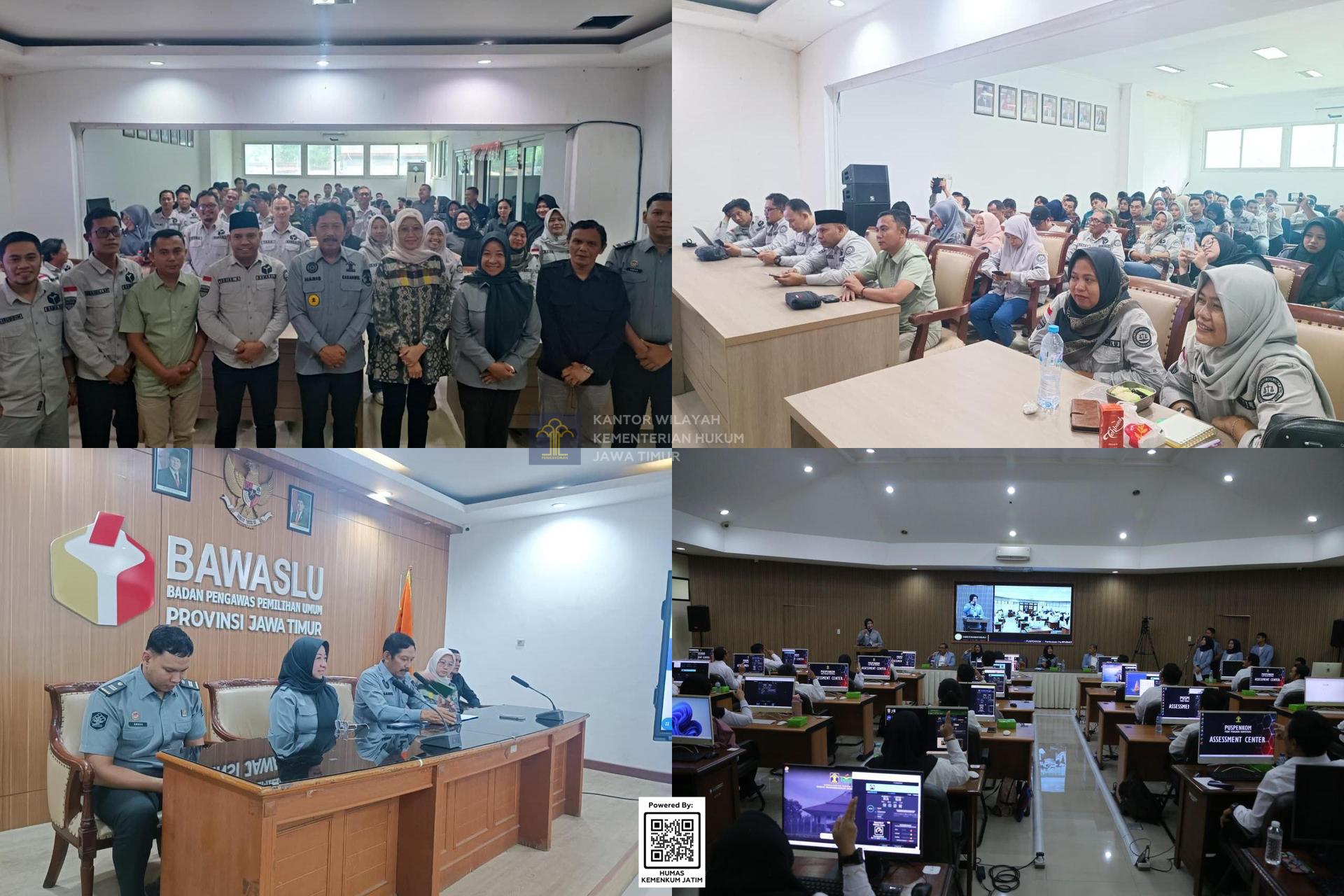 Kolase Kanwil Kemenkum Jatim Tekankan Keterbukaan Informasi Hukum dalam Penguatan JDIH Bawaslu se-Jawa Timur