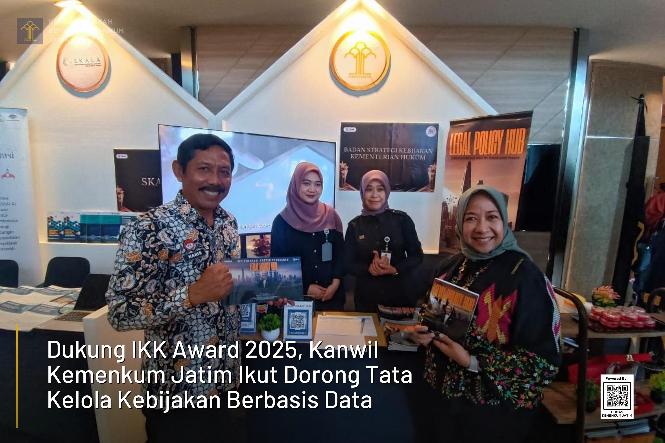 Dukung IKK Award 2025, Kanwil Kemenkum Jatim Ikut Dorong Tata Kelola Kebijakan Berbasis Data