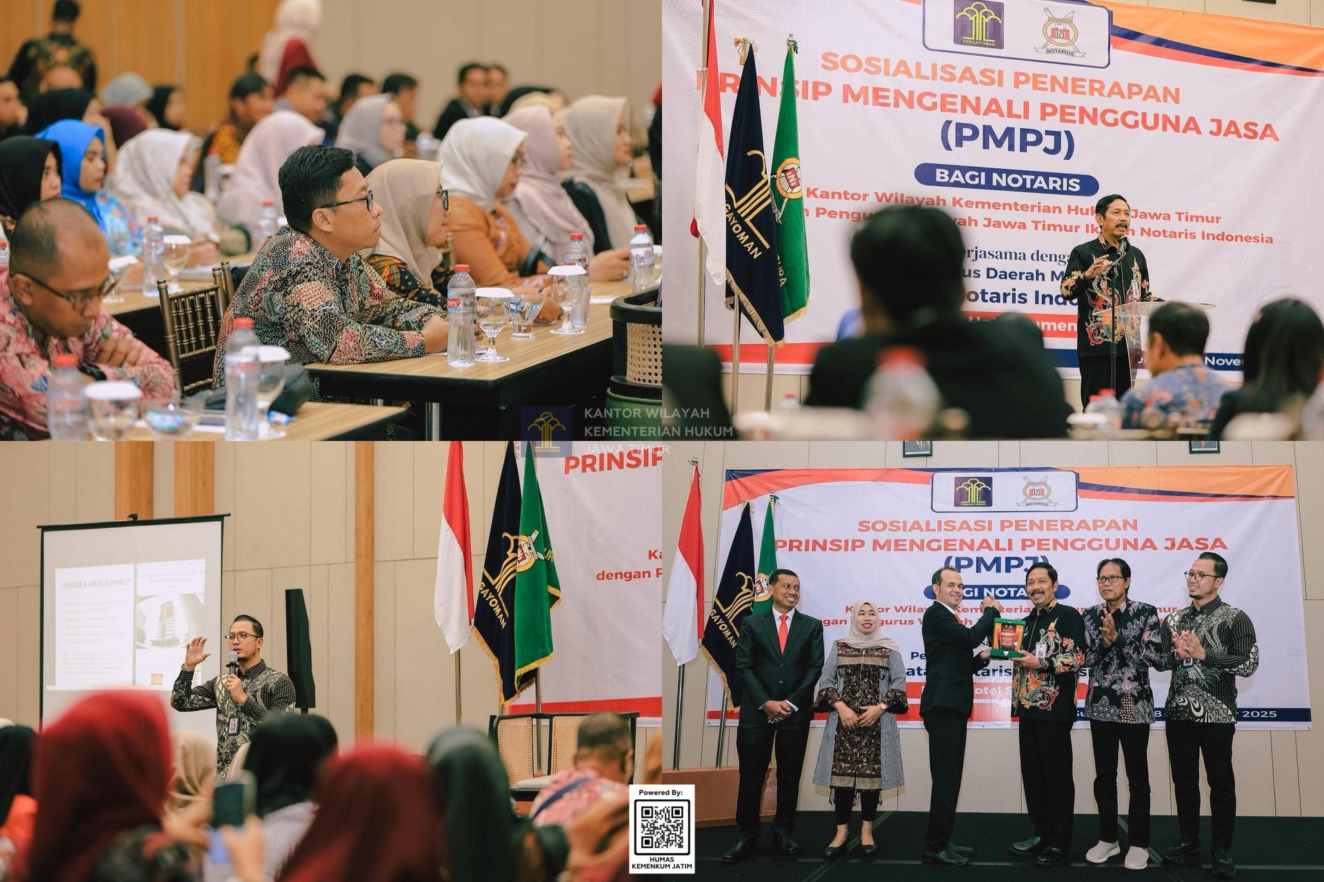 Kolase Kanwil Kemenkum Jatim Dorong Kepatuhan PMPJ Notaris di Madura