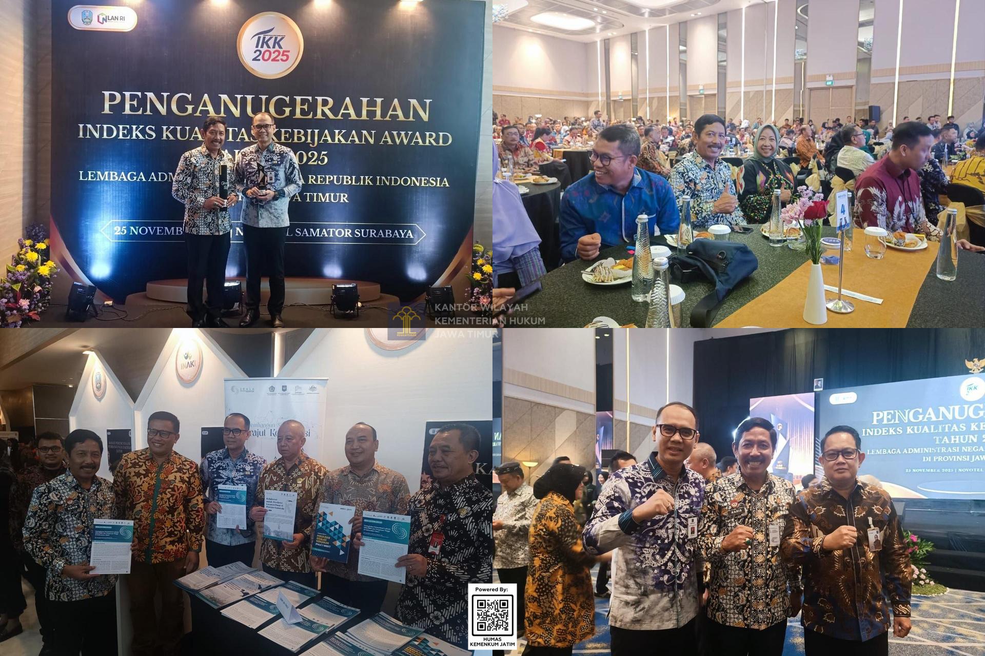 Kolase Dukung IKK Award 2025, Kanwil Kemenkum Jatim Ikut Dorong Tata Kelola Kebijakan Berbasis Data